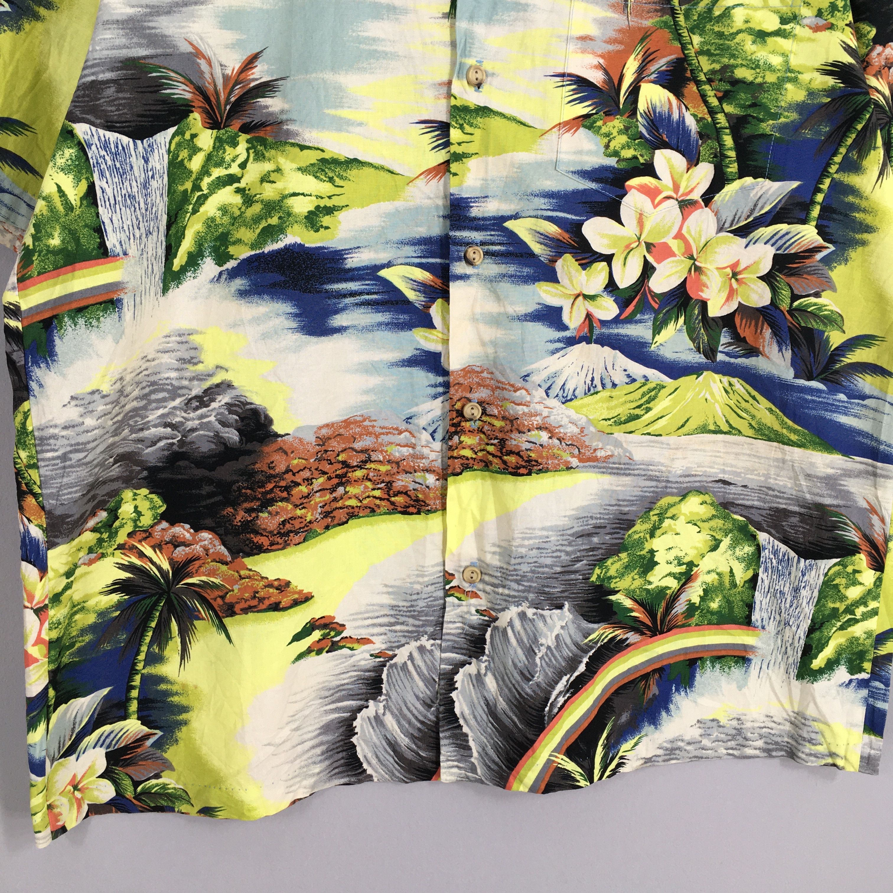 Other RJC Hawaiian Waterfall Graphic View Cotton Shirt Large Size US L / EU 52-54 / 3 - 4 Thumbnail
