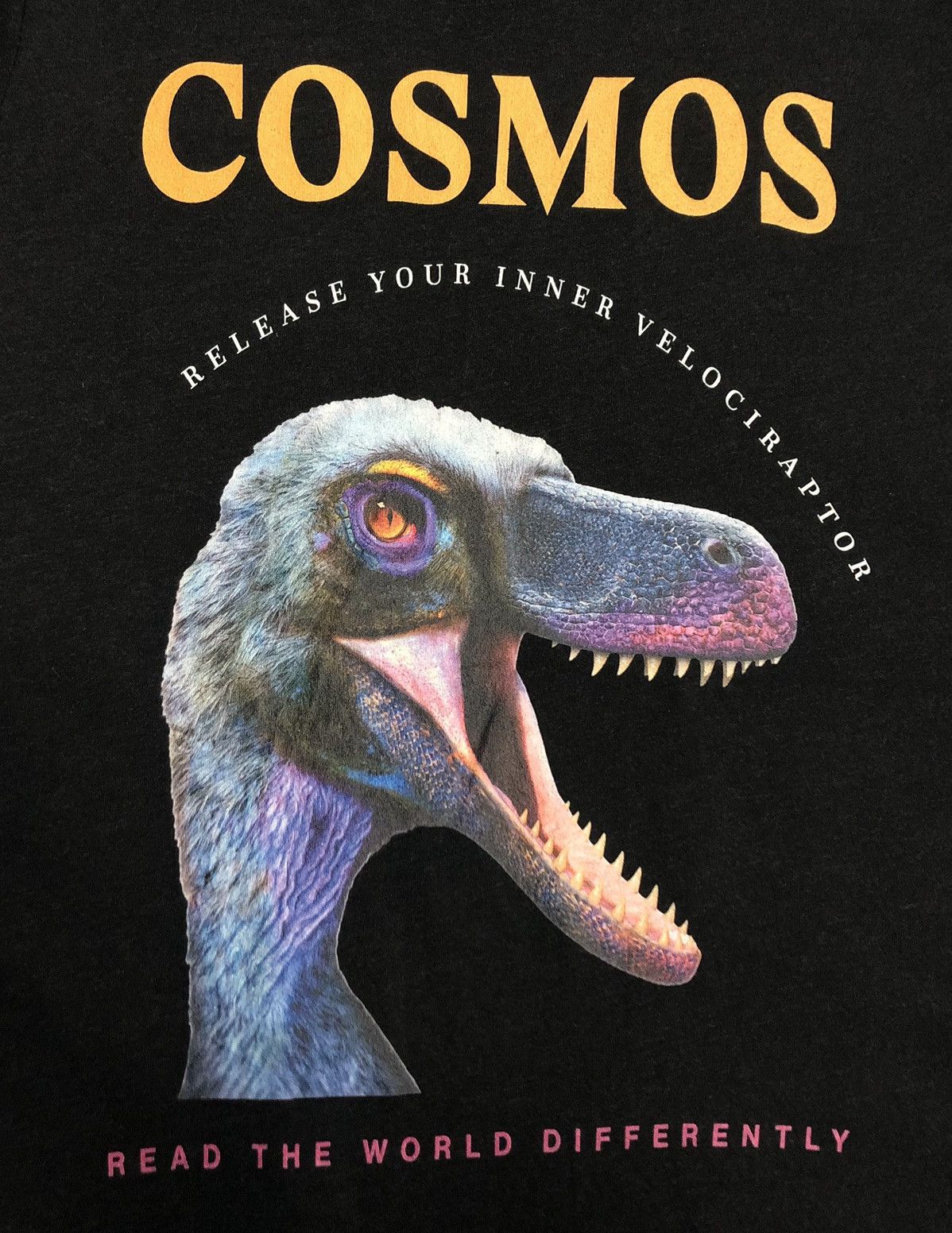 Vintage Cosmos Release Your Inner Velociraptor T-Shirt Size US S / EU 44-46 / 1 - 3 Thumbnail