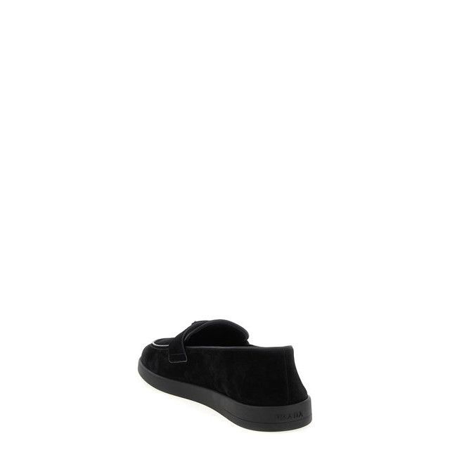 Prada PRADA Black Suede Loafers New & Authentic (Men's size:7;) Size US 7 / EU 40 - 3 Thumbnail