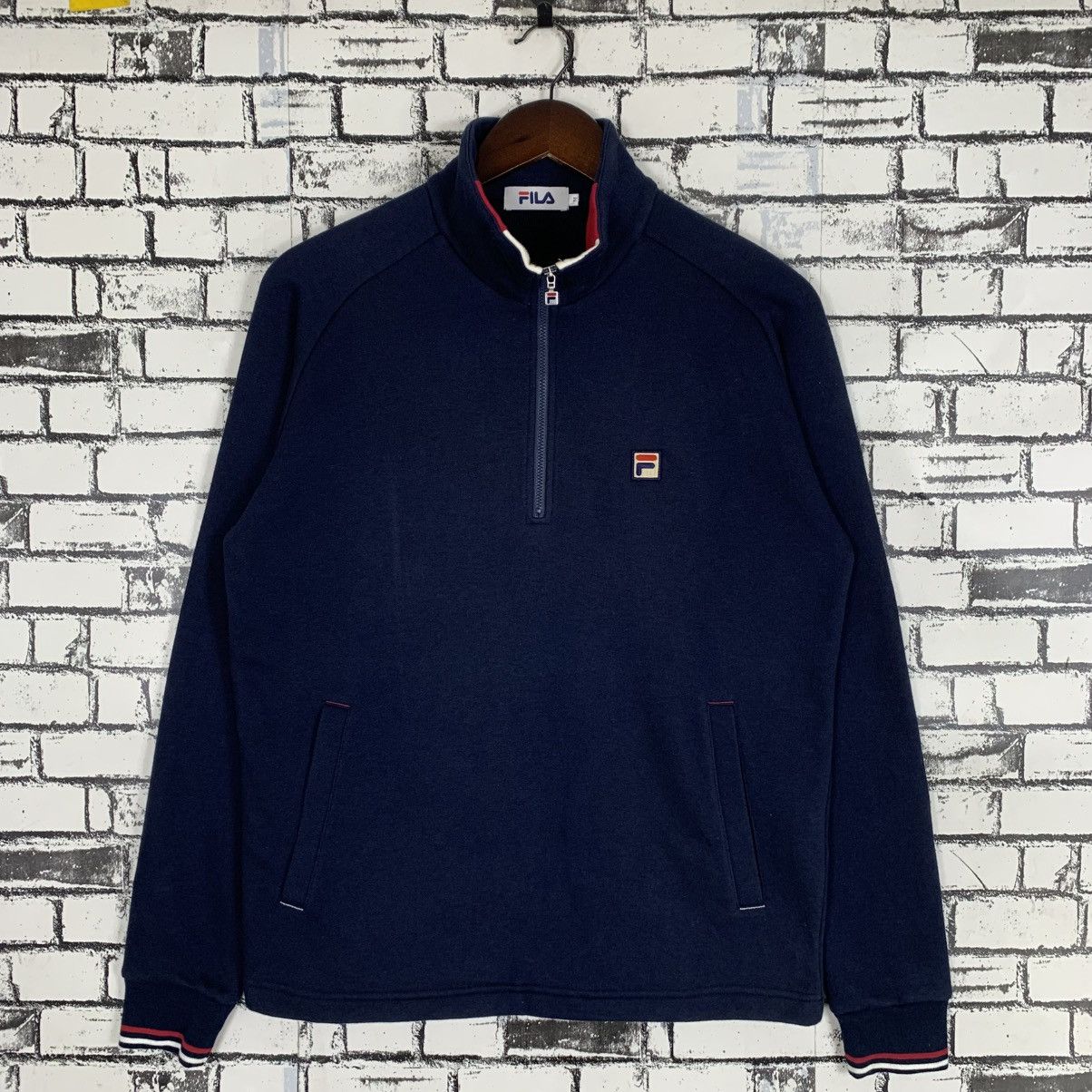 Fila × Logo Athletic Vintage Fila Half Zip Sweatshirt Size US M / EU 48-50 / 2 - 1 Thumbnail