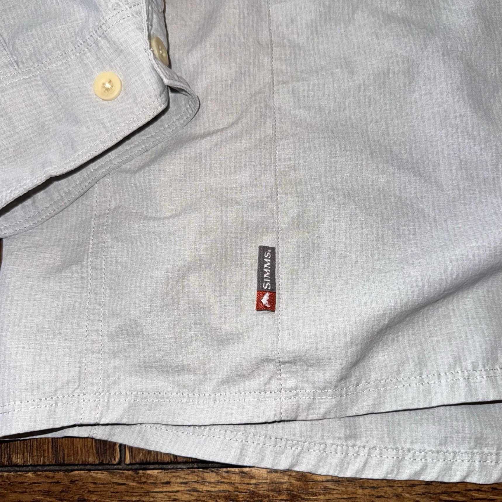 Vintage Simms Long Sleeve Button Up Fishing Shirt Mens XL Headhunters Missouri River Plaid Pattern Gray Nylon Polyester Button-Up Breathable Lightweight" Size US XL / EU 56 / 4 - 7 Thumbnail
