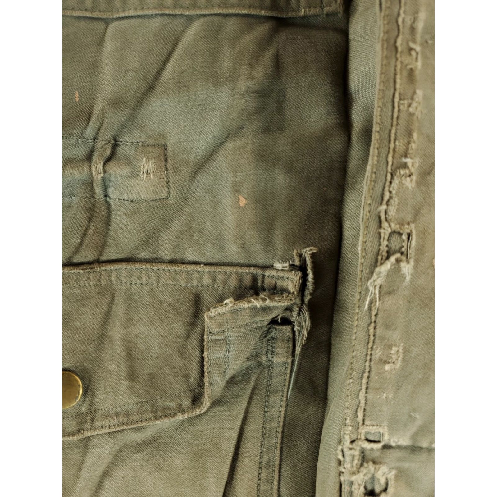 Vintage VINTAGE USAF Field Jacket Mil-J-4883B Hooded Distressed Mens Small Reg Green Jacket Size US S / EU 44-46 / 1 - 5 Thumbnail