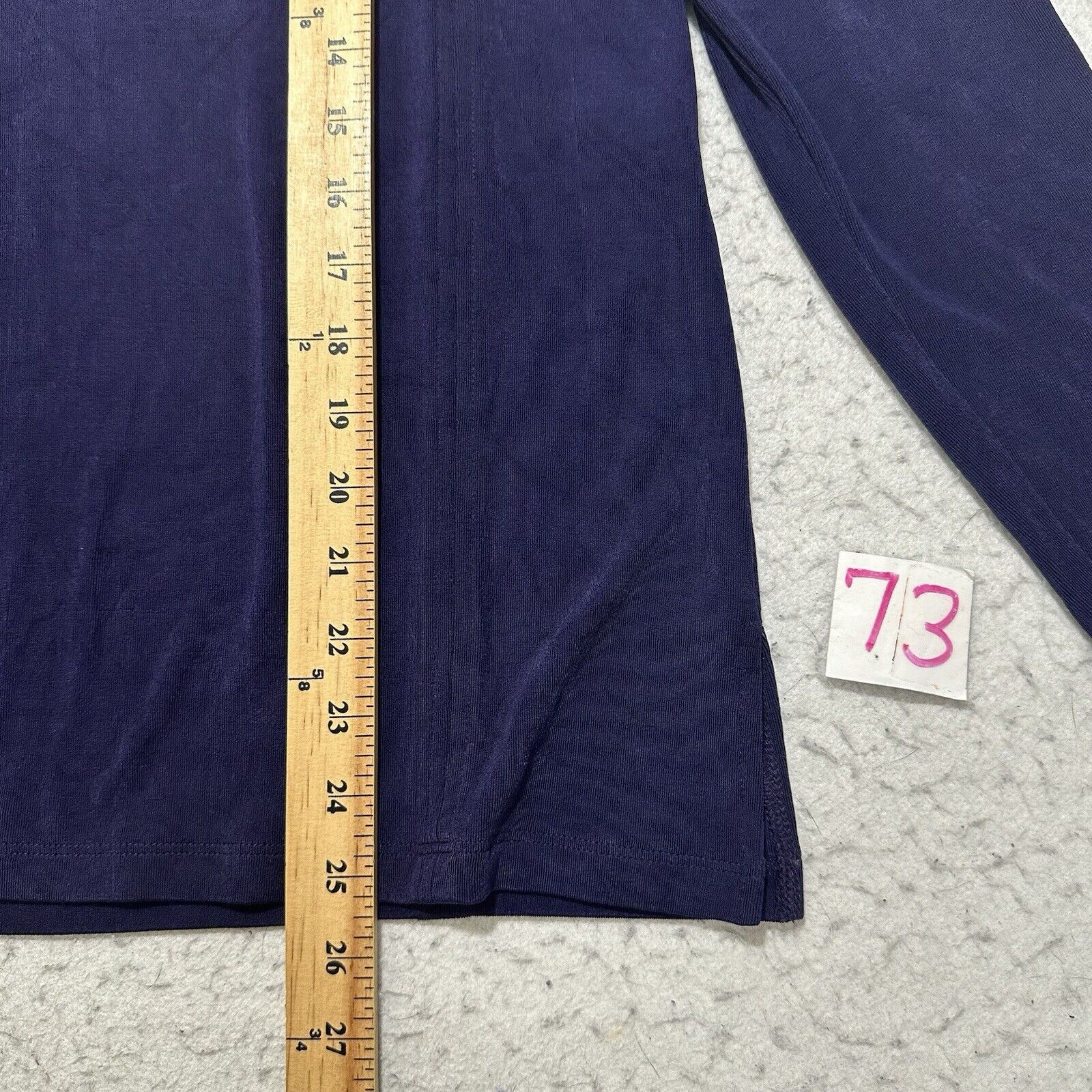 Chicos Chico's Small V-Neck Cold Shoulder Purple Acetate Blouse Size S / US 4 / IT 40 - 9 Thumbnail