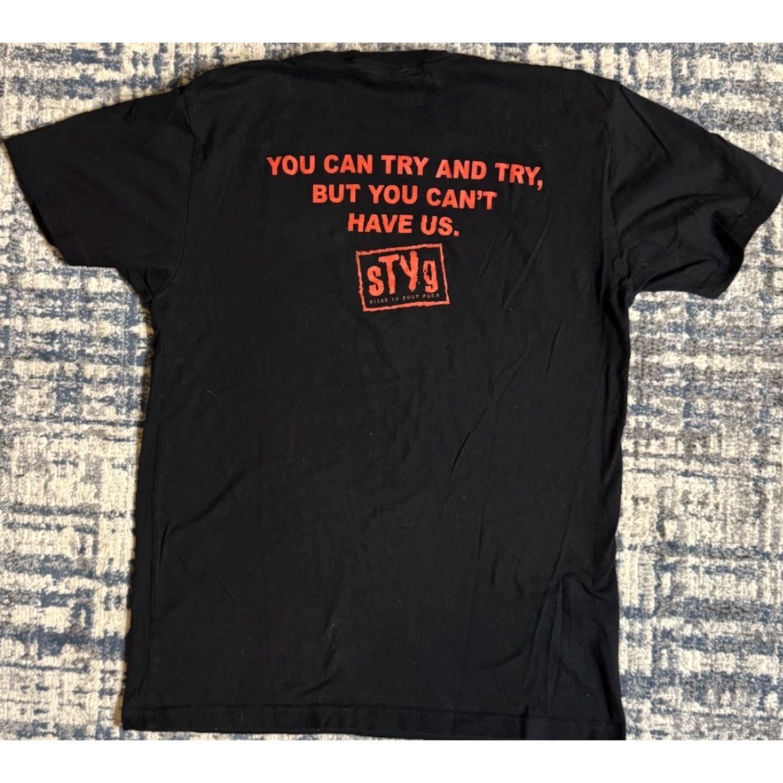 Vintage VINTAGE Stick To Your Guns No Tolerance T Shirt Size M Black Cotton Crew Neck Short Sleeve Band Metal Punk Size US M / EU 48-50 / 2 - 3 Thumbnail