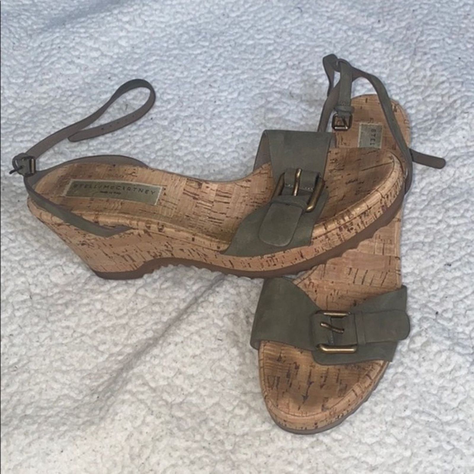 Stella McCartney Stella McCartney Cork Wedge Sandals | Size 39 (US 8.5) Size US 8.5 / IT 38.5 - 2 Thumbnail
