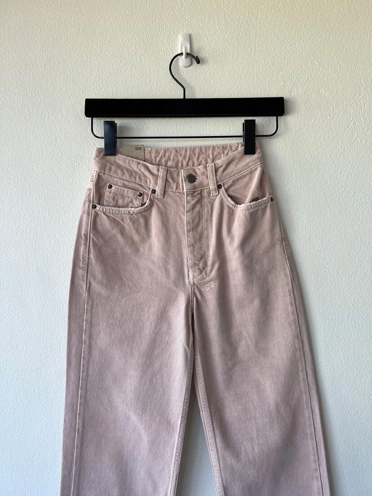 Ksubi new Ksubi womens denim high jean brooklyn pink 23 5 small xs Size 23" - 2 Thumbnail