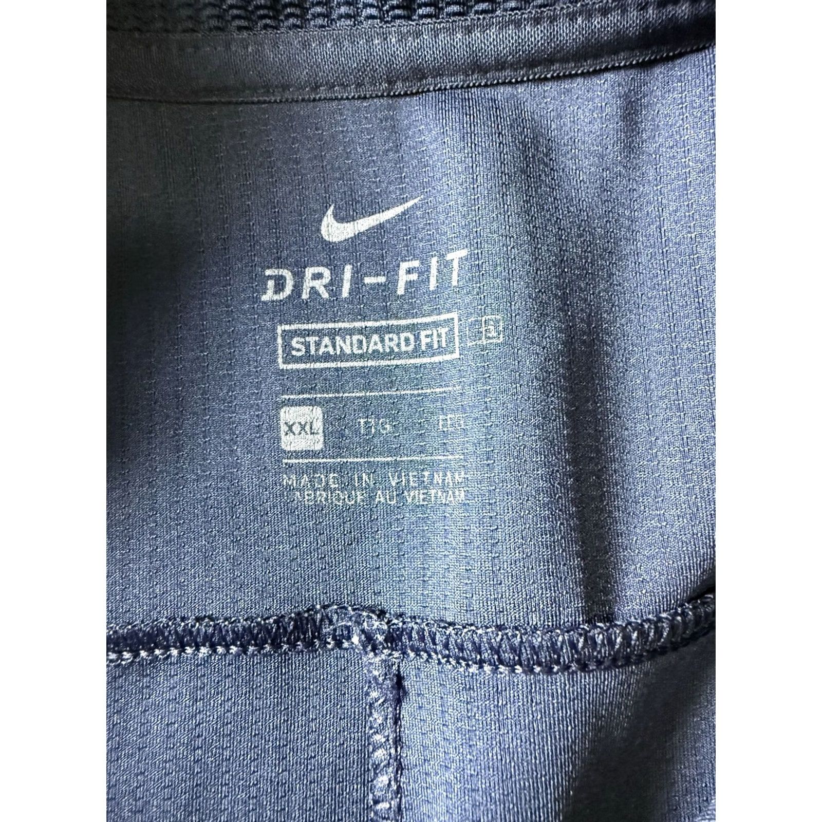 Nike Nike Dri-Fit Navy Blue Pullover Mens XXL Activewear Running Walking Shirt Size US XXL / EU 58 / 5 - 6 Thumbnail
