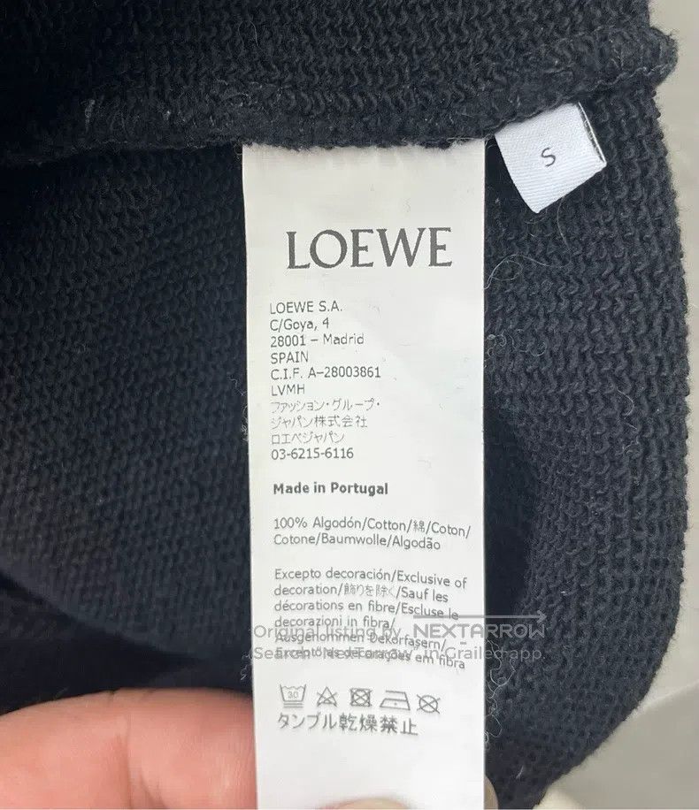 Loewe Loewe Black embroidered letter logo sweatshirt Size S / US 4 / IT 40 - 4 Thumbnail