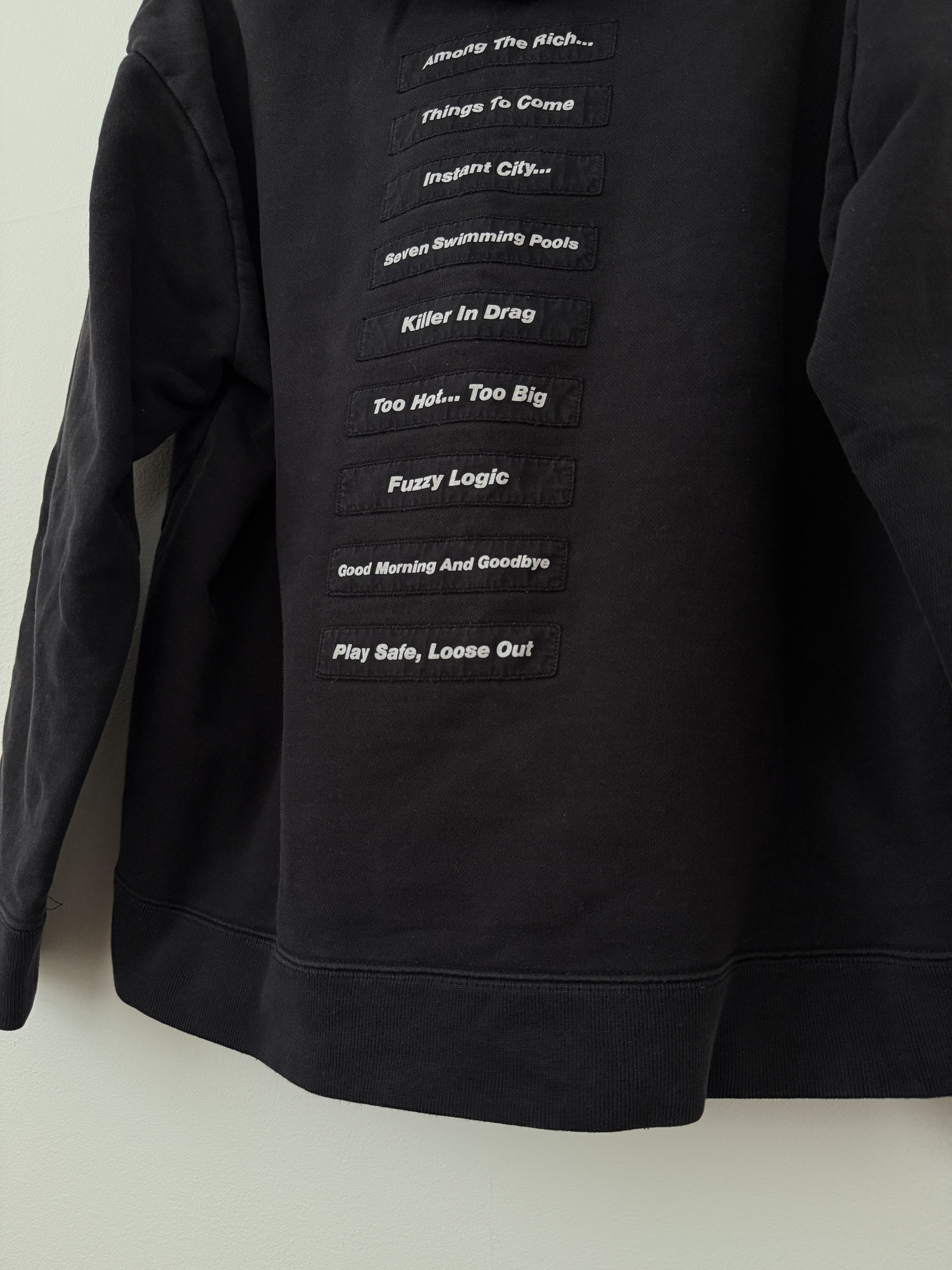 Raf Simons SS18 Poem Patch Joy Division Hoodie Size US S / EU 44-46 / 1 - 10 Thumbnail