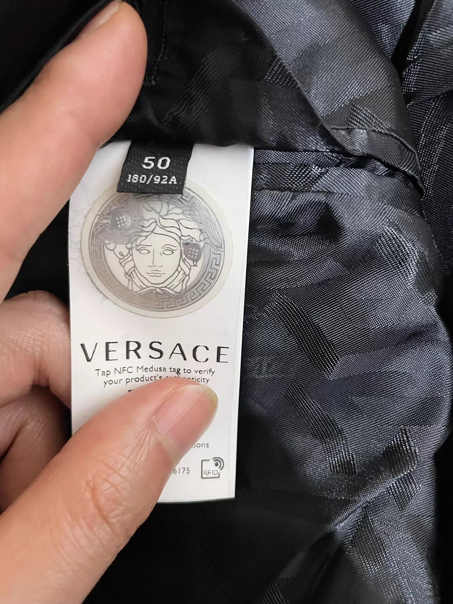 Versace Versace Baroque Check Wool Silk Tailored Blazer Size 50 (L) Size US M / EU 48-50 / 2 - 7 Thumbnail