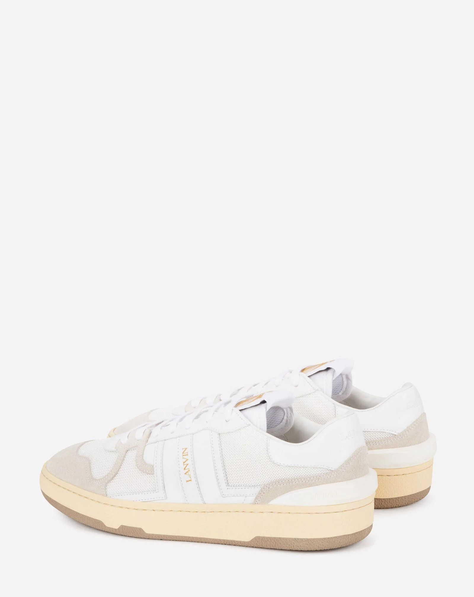 Lanvin os11x0526 Clay Mesh Sneakers in White/Beige Size US 10 / EU 43 - 3 Thumbnail