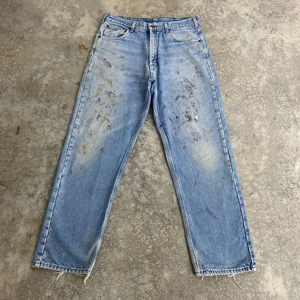 Carhartt VTG Carhartt Blanket Lined Relaxed Dirty Denim Jeans Size US 34 / EU 50 - 2 Thumbnail