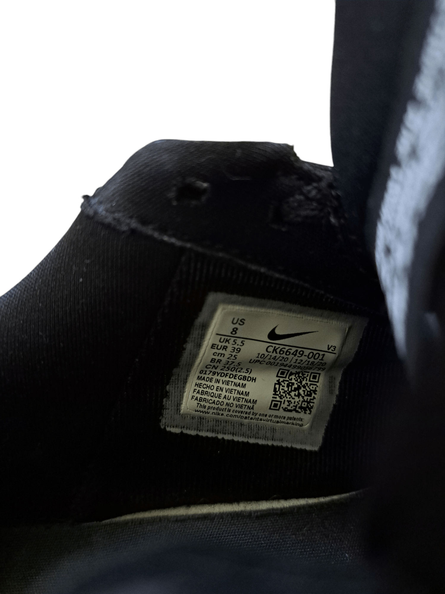 Nike Air force 1 black & white Sage Size US 9 / IT 39 - 7 Thumbnail