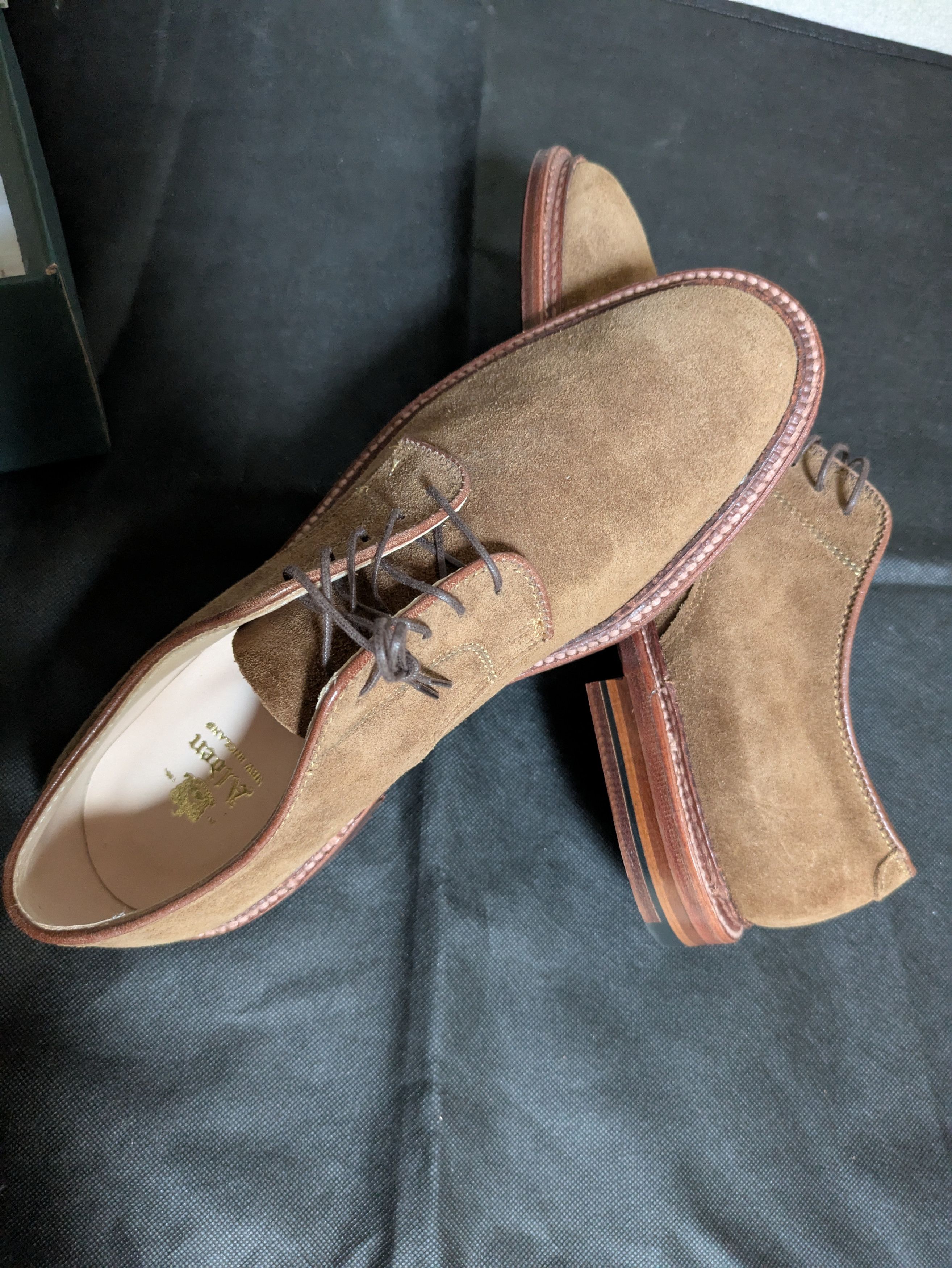 Alden Alden Plain Toe Blucher in Snuff Suede, 8D Size US 8 / EU 41 - 12 Thumbnail