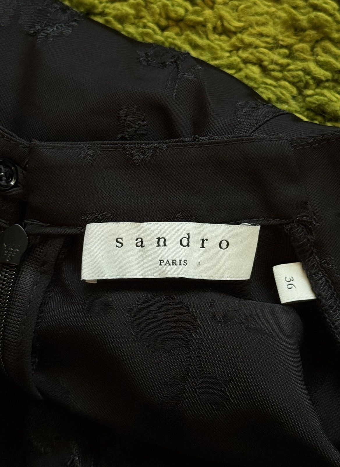 Designer × Sandro Sandro oldmoney style Japanese floral pattern mini dress Size XS / US 0-2 / IT 36-38 - 4 Thumbnail