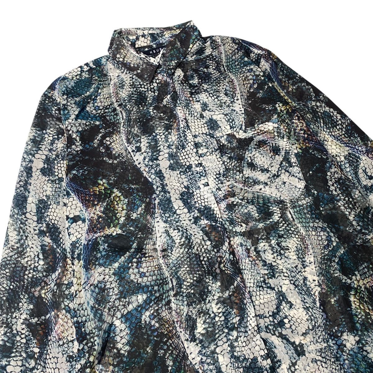 If Six Was Nine 2000's Ksubi Snakeskin Mesh Shirts Size US M / EU 48-50 / 2 - 2 Thumbnail