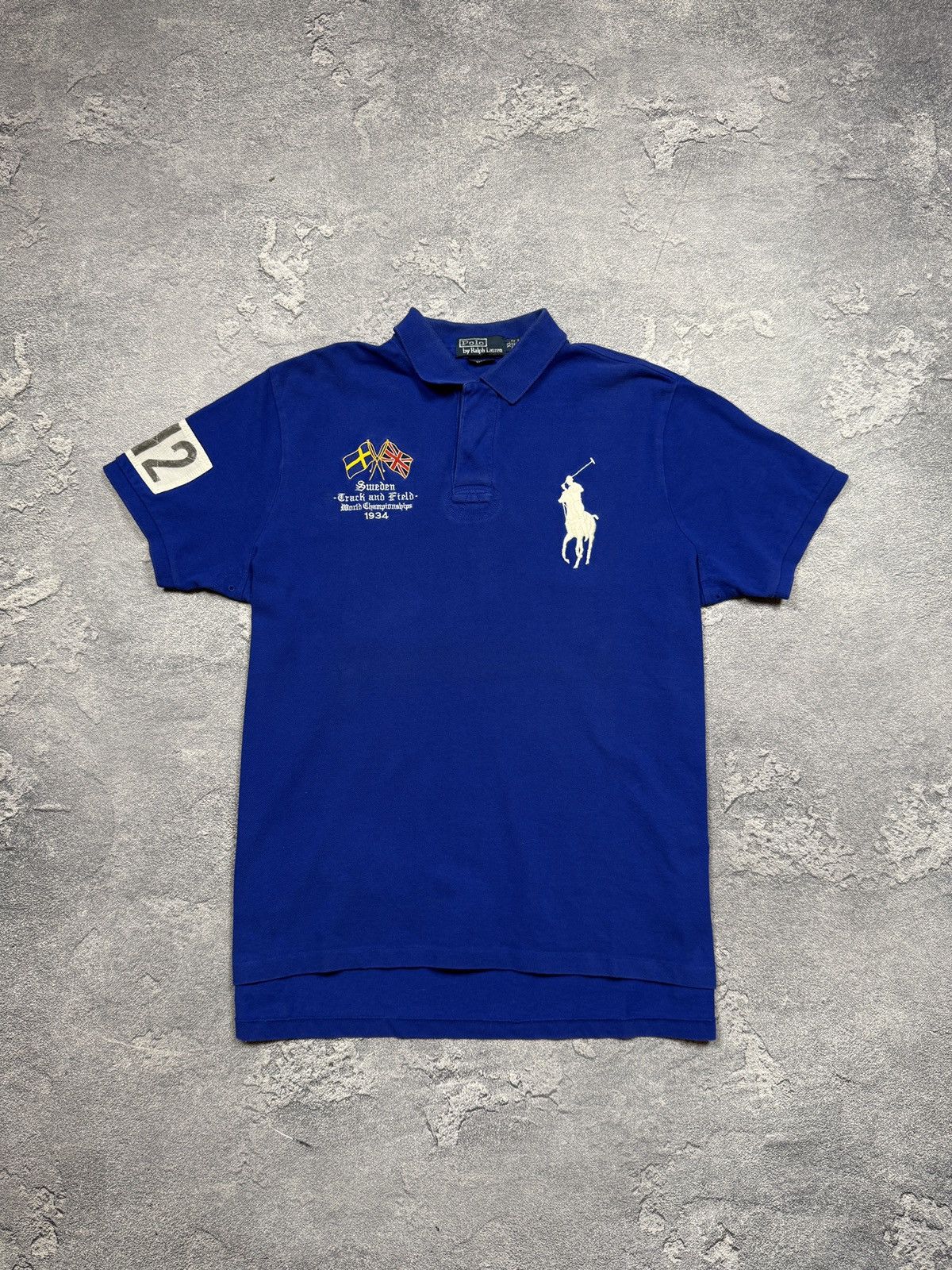Polo Ralph Lauren Vintage Polo By Ralph Lauren Chief Keef Style 12 Sweden Polo Size US XL / EU 56 / 4 - 1 Thumbnail