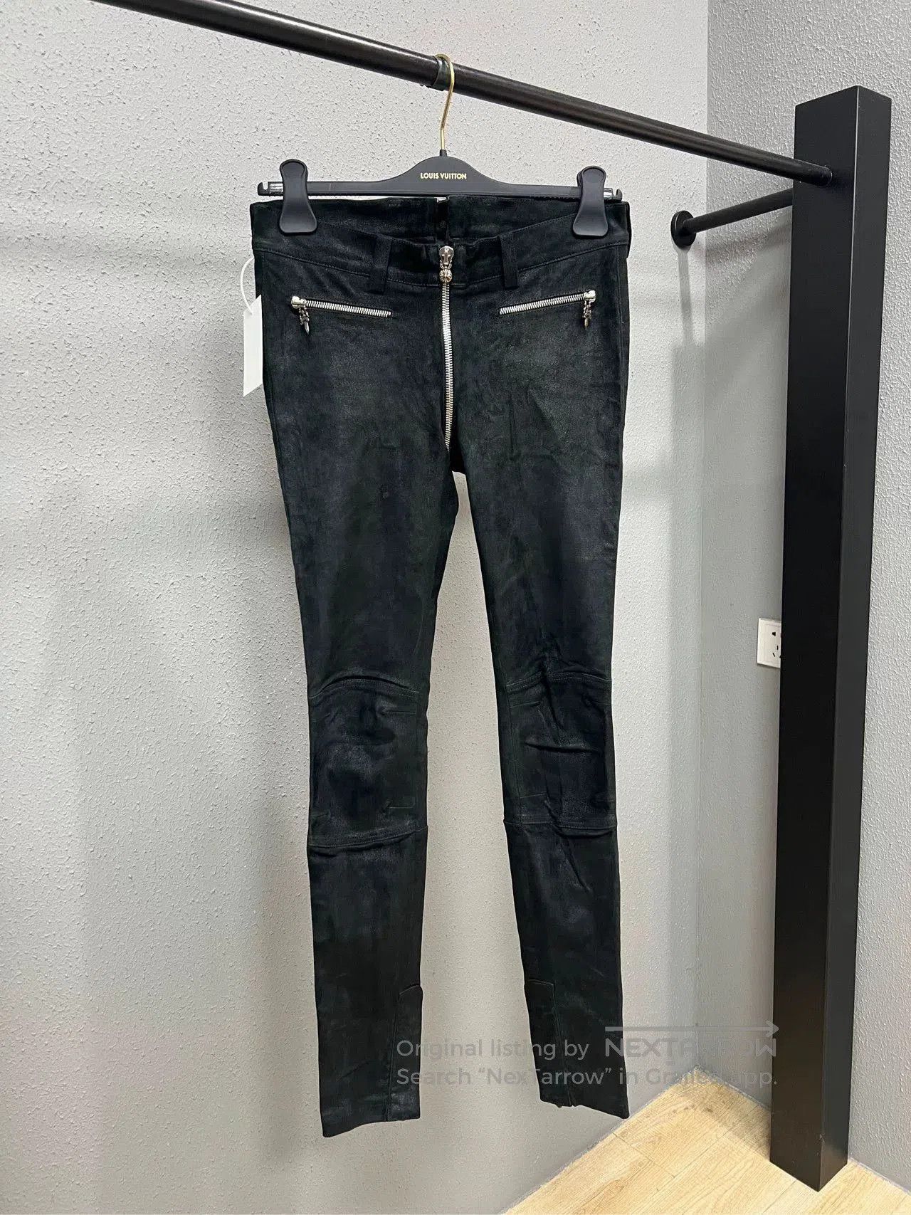Chrome Hearts chrome hearts suede long pants. Size US 27 - 1 Thumbnail