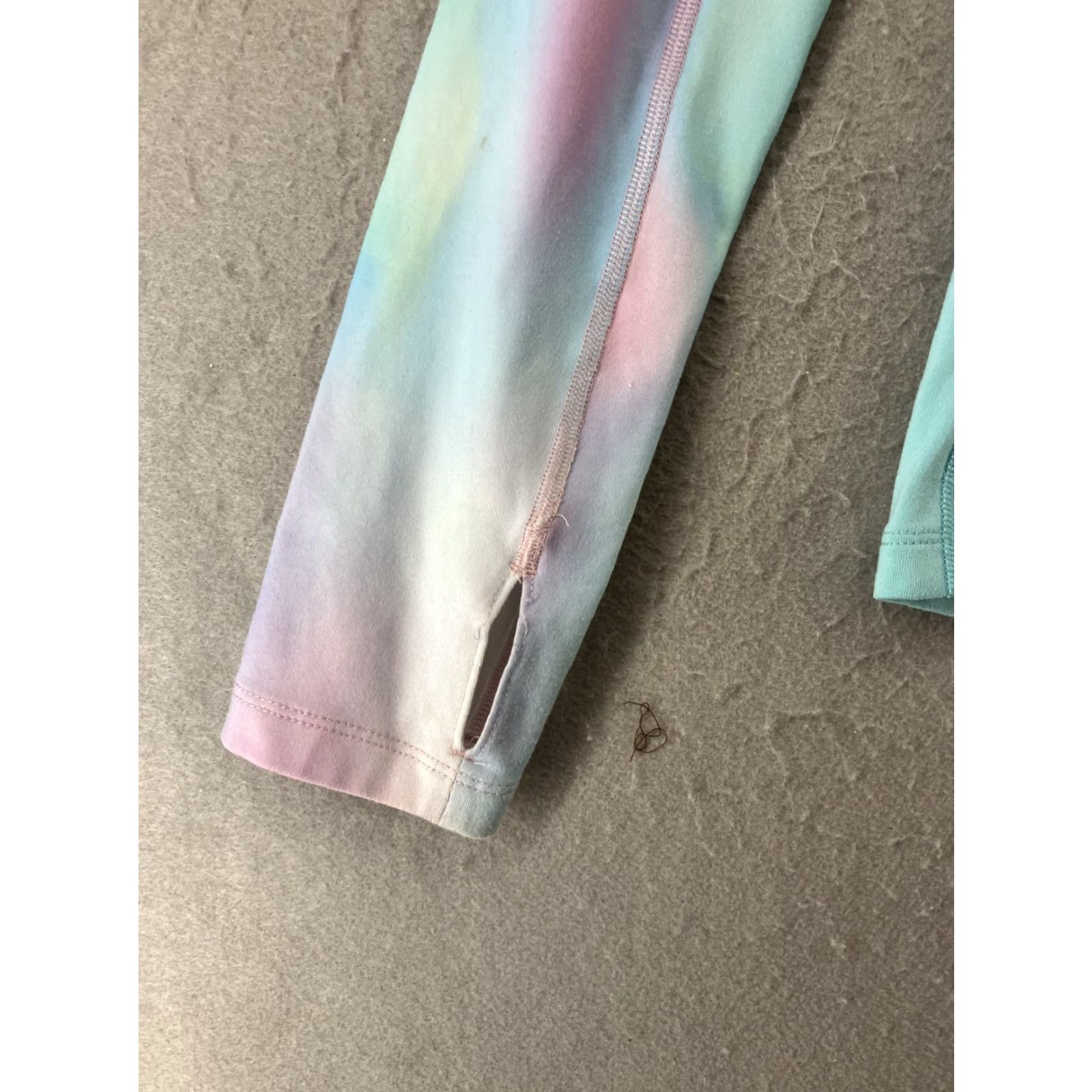 Nike Nike Dri-Fit Half Zip Womens XL Teal Tie Dye Running Pullover Size XL / US 12-14 / IT 48-50 - 2 Thumbnail