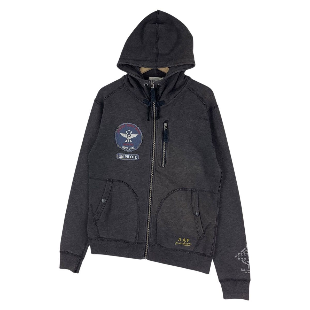 Avirex × Vintage Avirex Pilote Aero Mail Hoodie Size US M / EU 48-50 / 2 - 5 Thumbnail