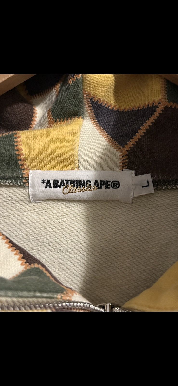 Bape RARE BAPE X Nigo Patchwork Camo Full Zip Hoodie Size US L / EU 52-54 / 3 - 2 Thumbnail