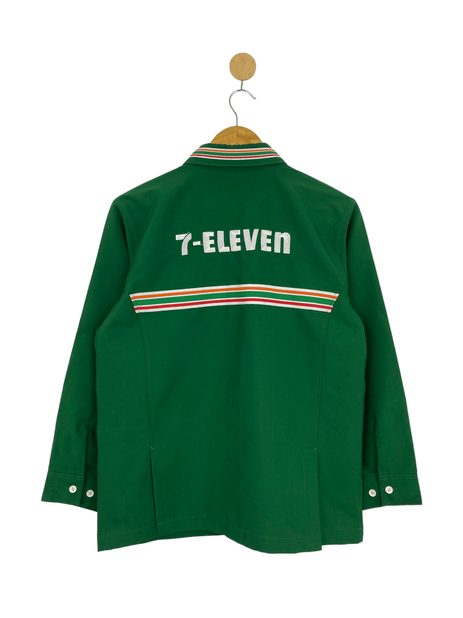 Japanese Brand Vintage 7-ELEVEN Workers Long Sleeve Jacket MJ0091Z Size US M / EU 48-50 / 2 - 2 Thumbnail