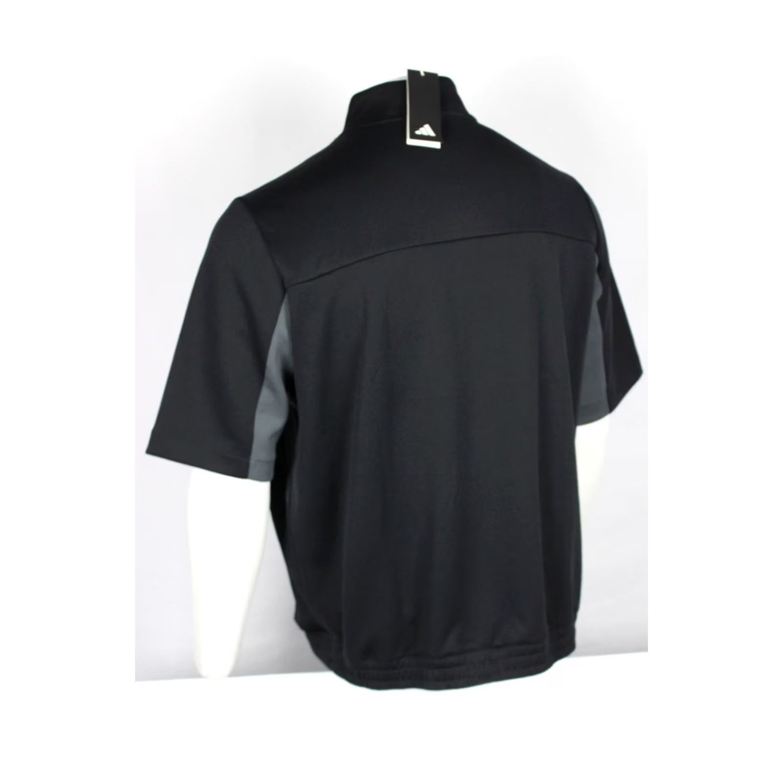 Adidas Adidas Men's Ultimate 365 Short Sleeve 1/2 Zip Pullover XL Black Gray IW1395 Size US XL / EU 56 / 4 - 2 Thumbnail