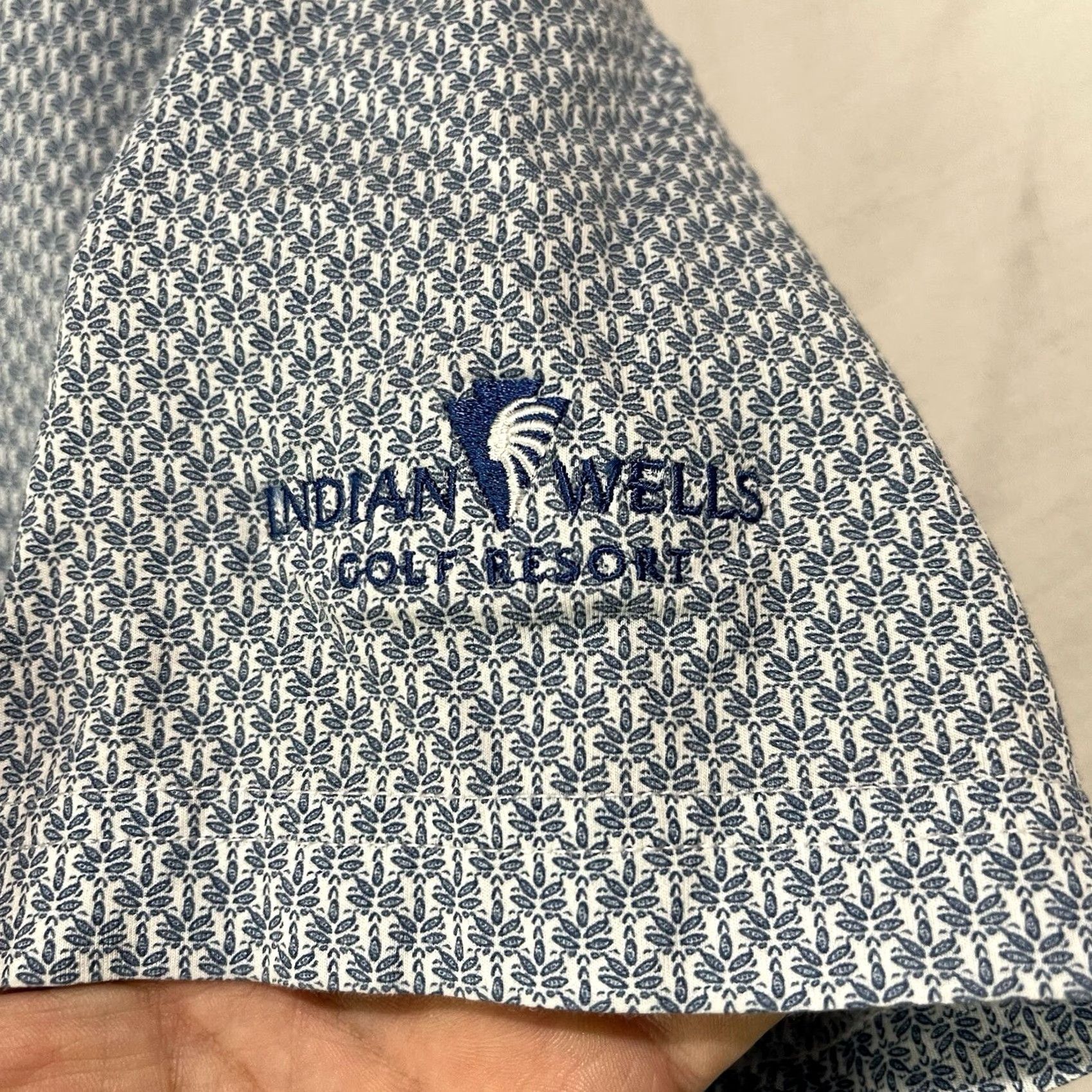 Peter Millar Peter Millar Seaside Polo Shirt Mens Large Blue Polo Shirt Casual Golf Tennis 100% Cotton Button Embroidered Logo Size US L / EU 52-54 / 3 - 5 Thumbnail