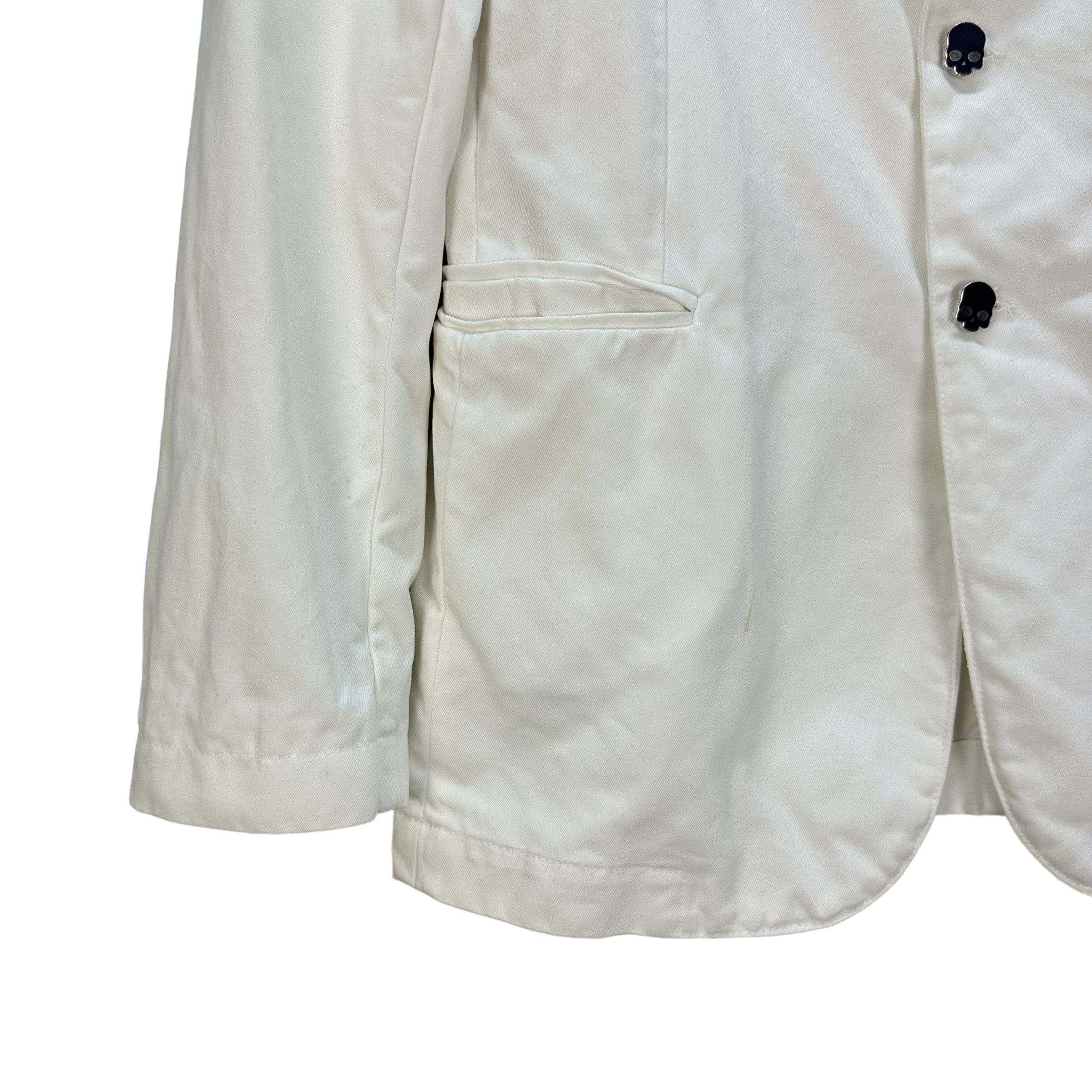 HYDROGEN HYDROGEN GIACCA DENIM SKULL BUTTON CASUAL JACKET #8184-210 Size US M / EU 48-50 / 2 - 7 Thumbnail