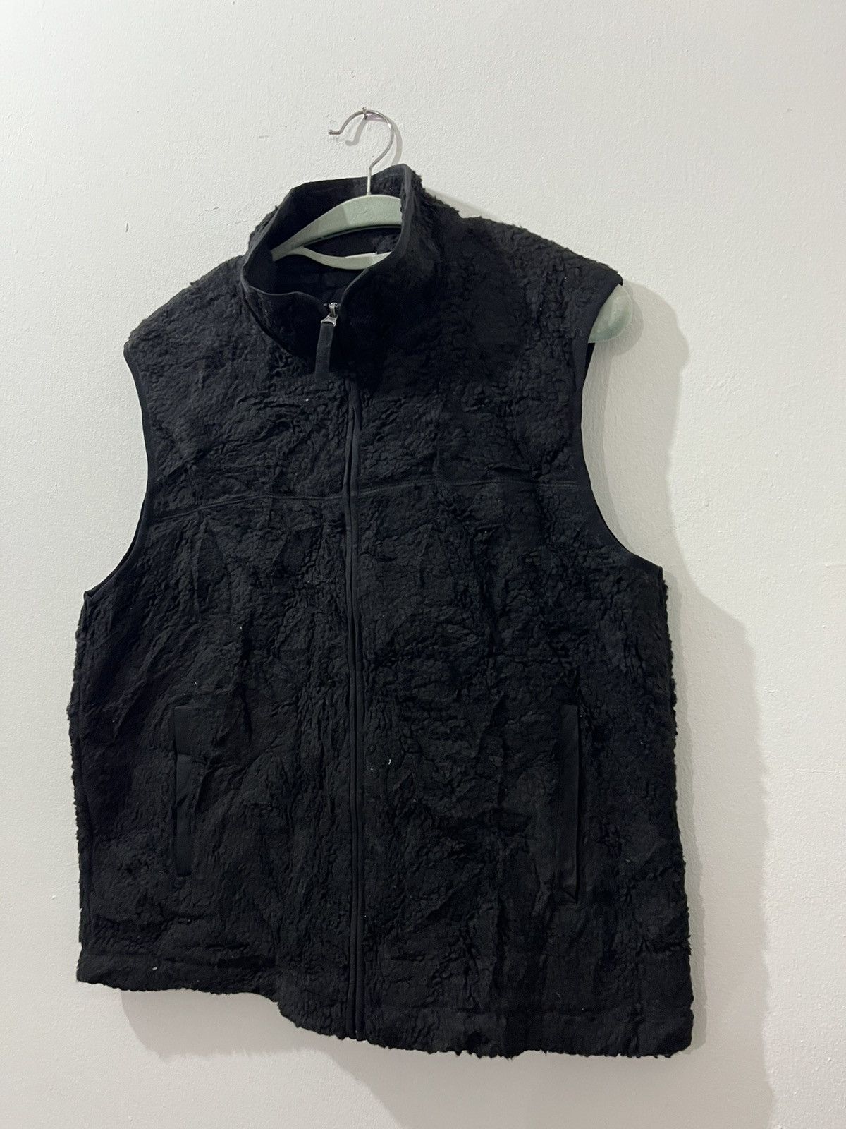 🔥GU🔥Black Deep Pile Outdoor Vests