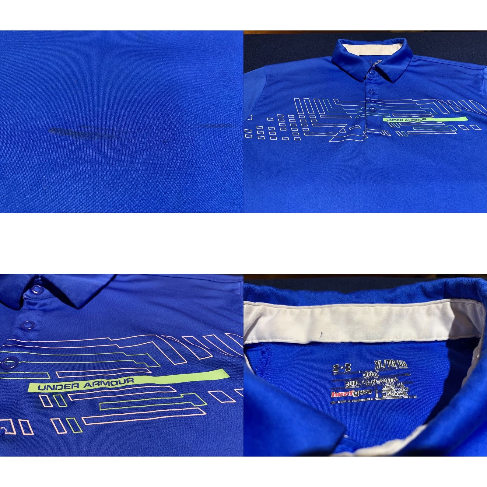 Under Armour Under Armour Mens Golf Polo Shirt Extra Large XL Blue Loose Size US XL / EU 56 / 4 - 4 Thumbnail