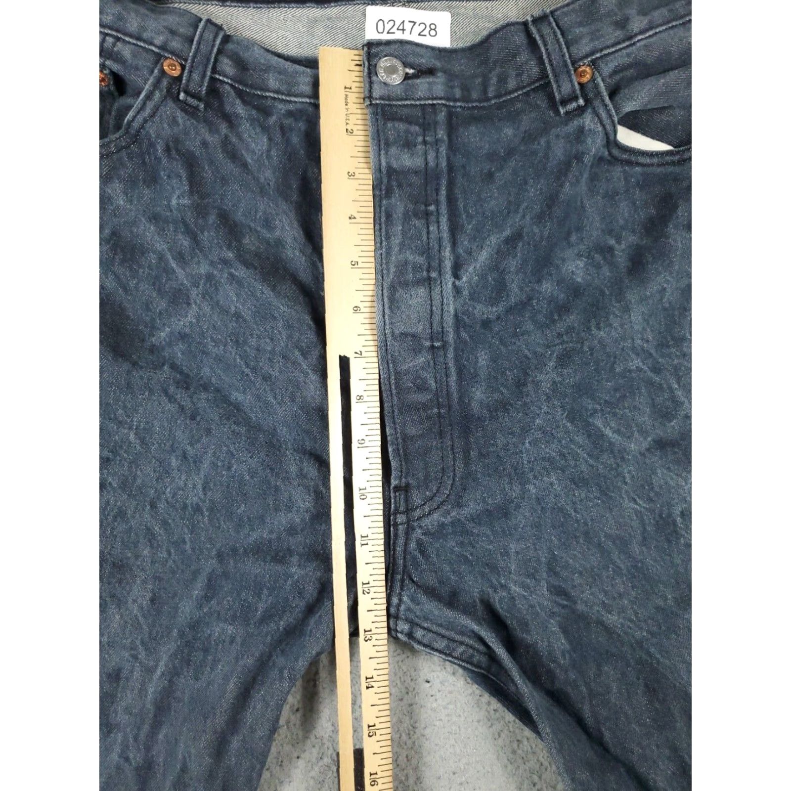 Levi's Levi's 501 Jeans Mens 42x32 Blue Straight Leg Denim Pants Size US 42 / EU 58 - 3 Thumbnail