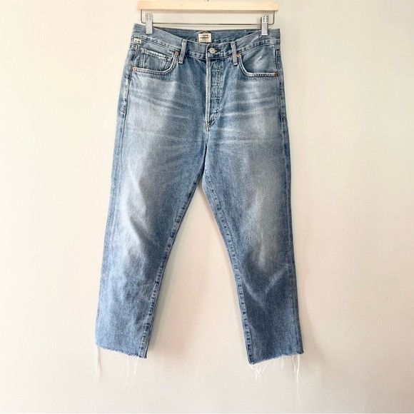 Citizens Of Humanity Citizens Of Humanity Liya High Rise Classic Fit Crop soundtr Size 28" / US 6 / IT 42 - 2 Thumbnail