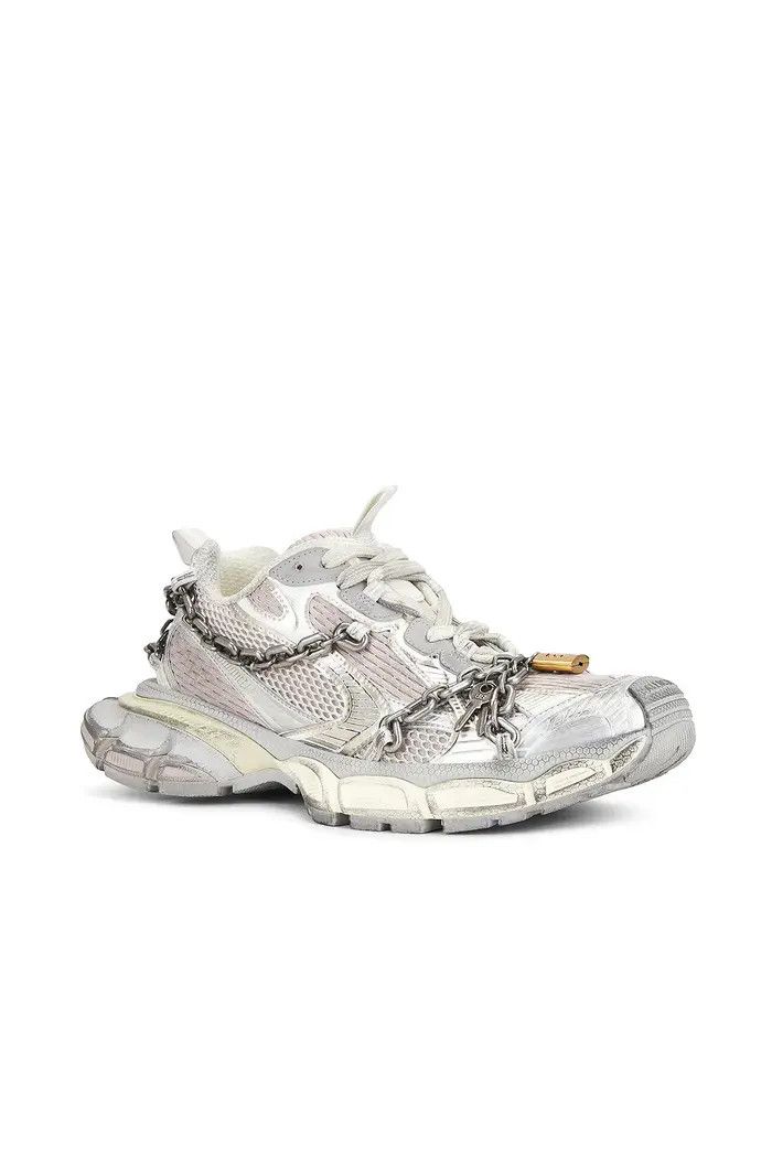 Balenciaga o1bcso1str0326 3XL Chain Sneakers in Eggshell Size US 11 / IT 41 - 2 Thumbnail