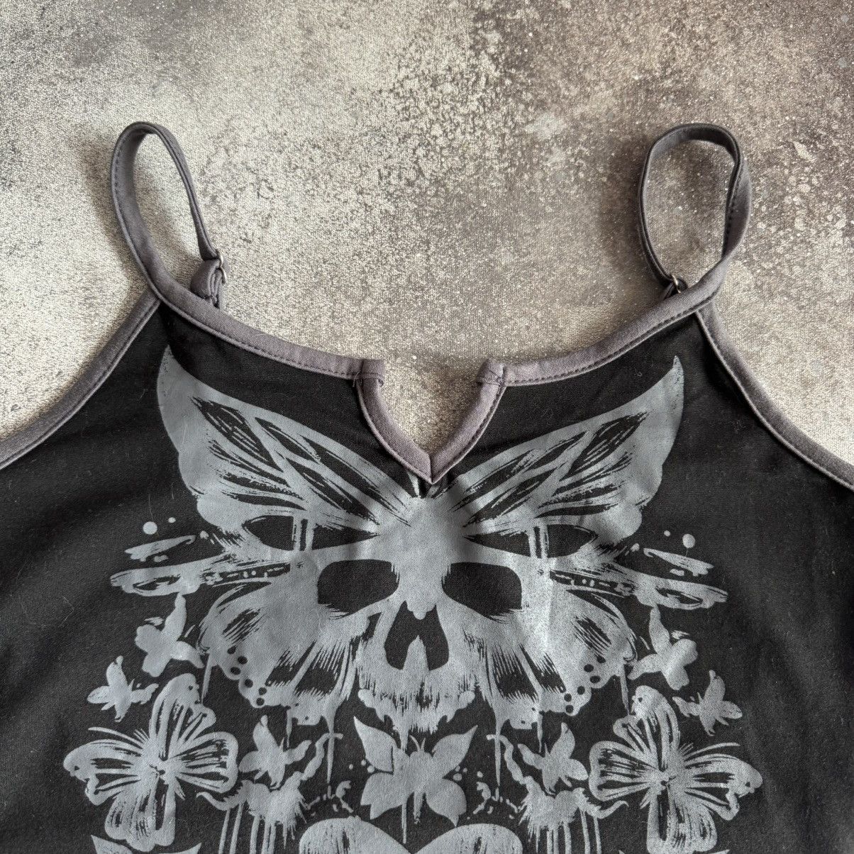 Hysteric Glamour Amazing Vintage Y2K Gothic Punk Rave Crop Top Size XS / US 0-2 / IT 36-38 - 4 Thumbnail