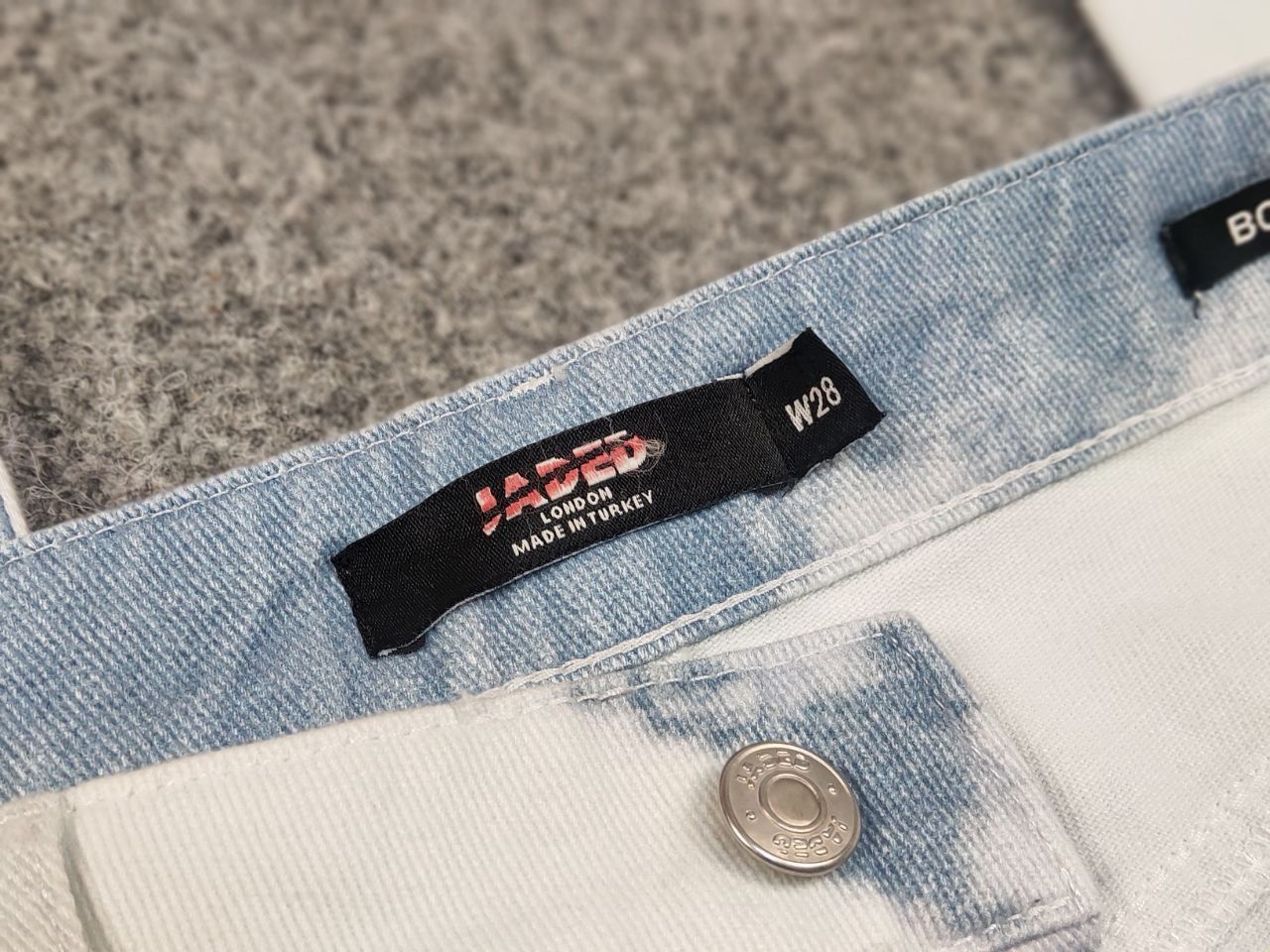 Jaded London Jaded London Boyfriend Sky Blue Art Denim Jeans Japan Style Size US 29 - 15 Thumbnail