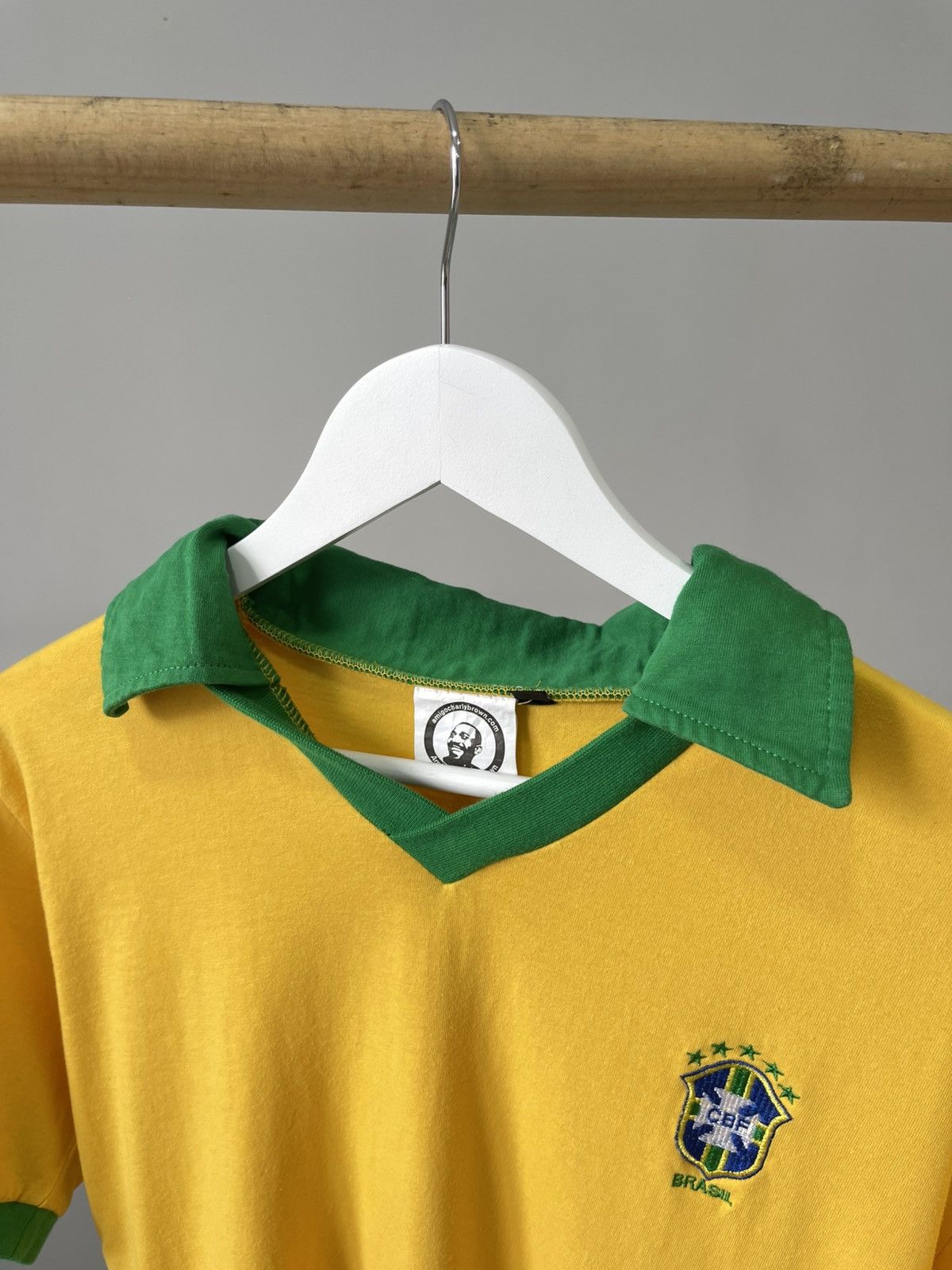 Vintage VINTAGE BRASIL RONALDO #9 FOOTBALL BLOKECORE COTTON JERSEY Size US L / EU 52-54 / 3 - 6 Thumbnail