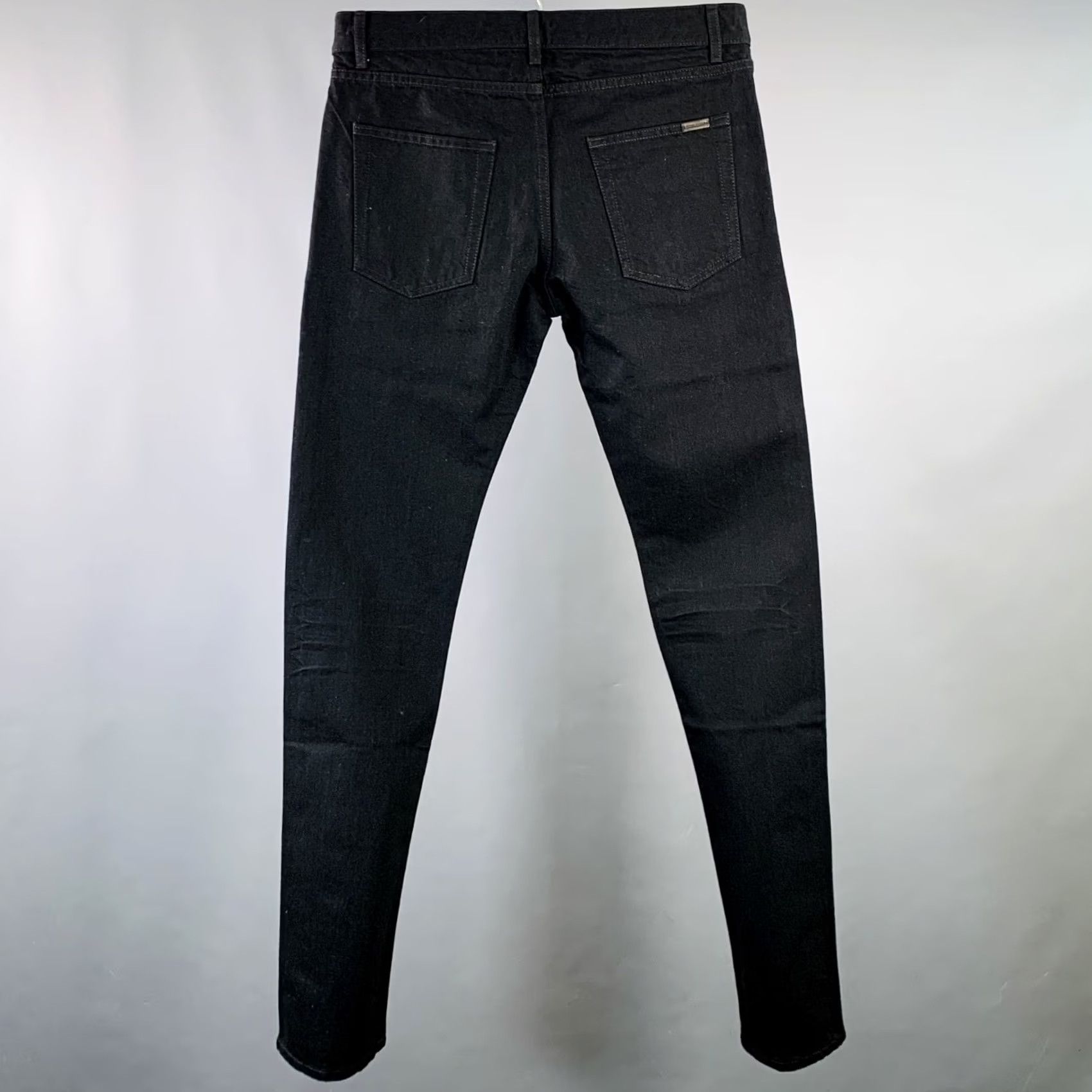 Yves Saint Laurent SAINT LAURENT Black Denim Straight Slim Five Pockets Jeans Size 31 Mens Size US 31 - 2 Thumbnail