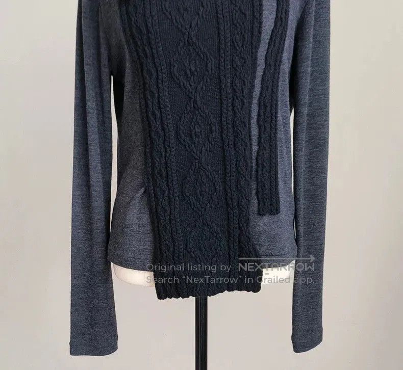 Yohji Yamamoto Yohji Yamamoto Y's Knit Panel Long Sleeve Top Size US M / EU 48-50 / 2 - 3 Thumbnail