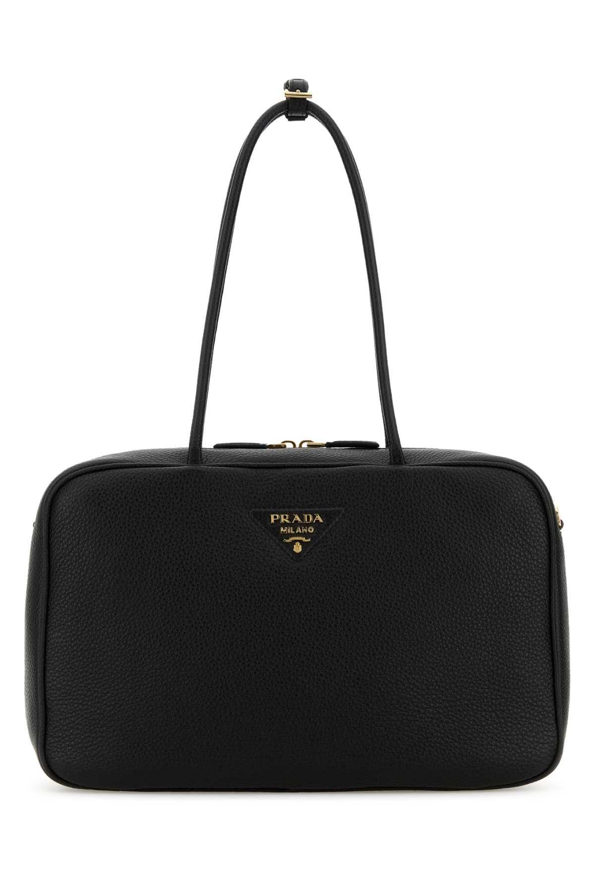 Prada Black Leather Shoulder Bag Size ONE SIZE - 1 Thumbnail