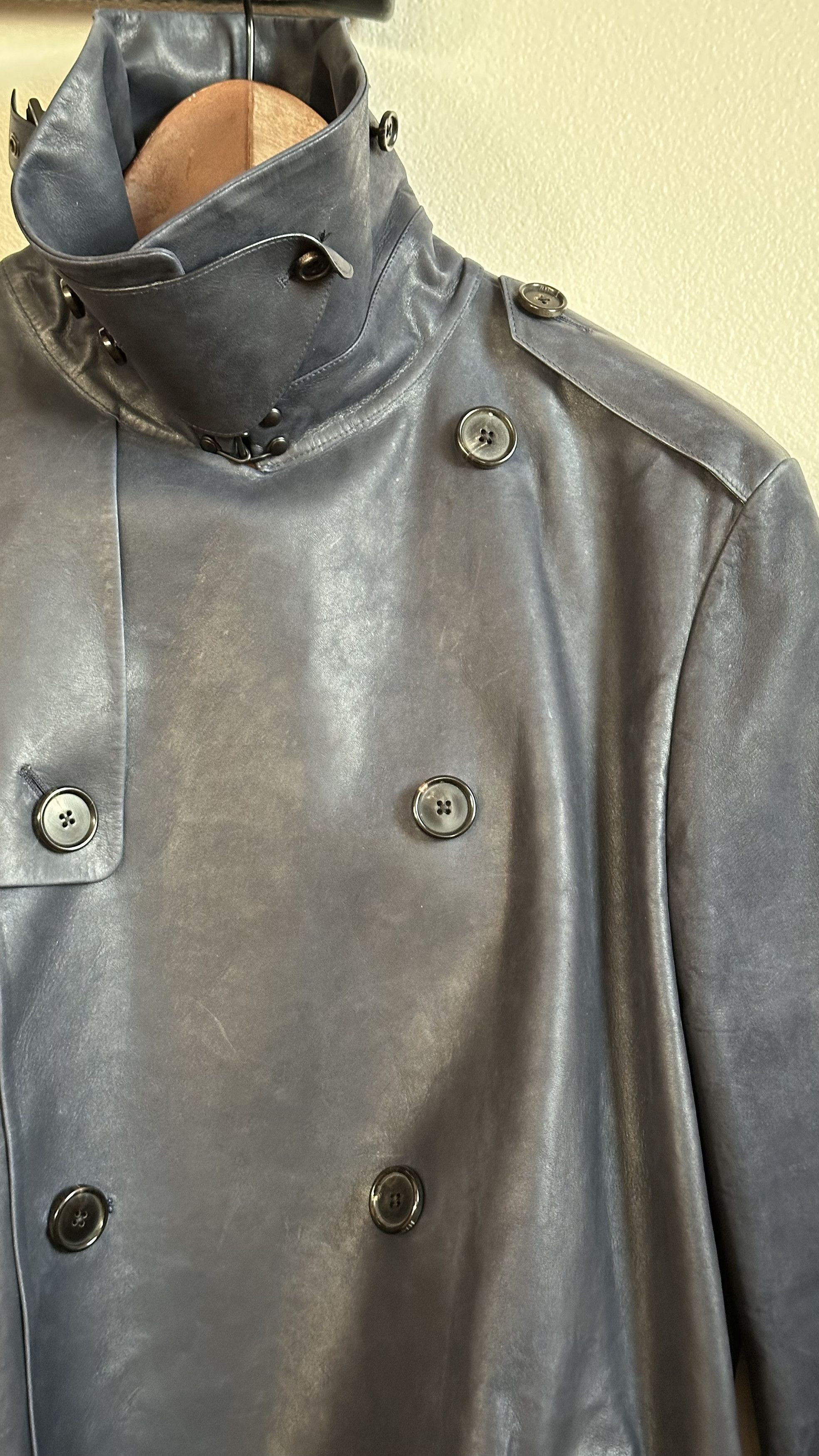 Ralph Lauren RL Black Label Lambskin Trench Italy SP15 Purple Era Size US S / EU 44-46 / 1 - 10 Thumbnail