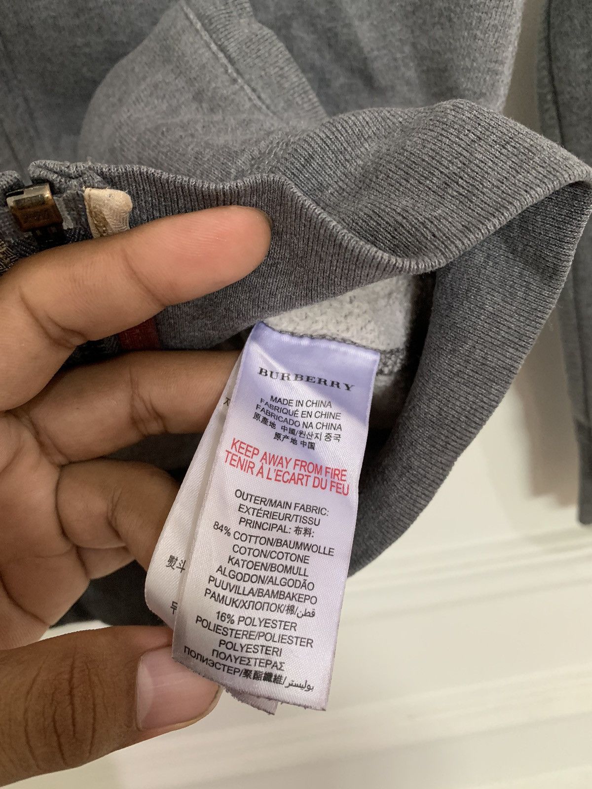 Burberry × Burberry Prorsum Burberry zipper hoodie for 8 year olds Size US XXS / EU 40 - 12 Thumbnail