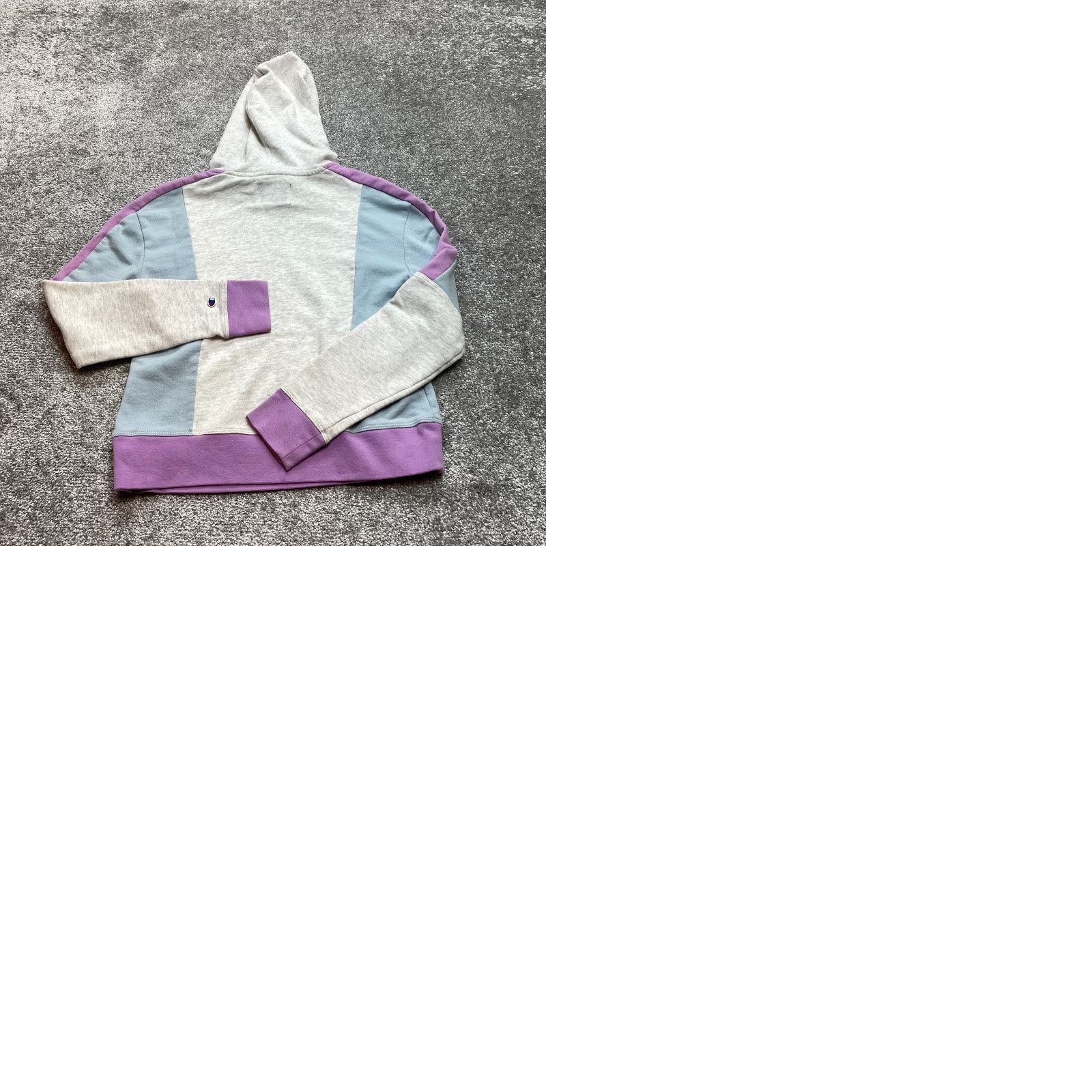 Champion Champion Hoodie Sweatshirt Womens S Gray Purple Hooded Pullover Crew Neck Long Sleeve Jersey Fleece Size S / US 4 / IT 40 - 9 Thumbnail