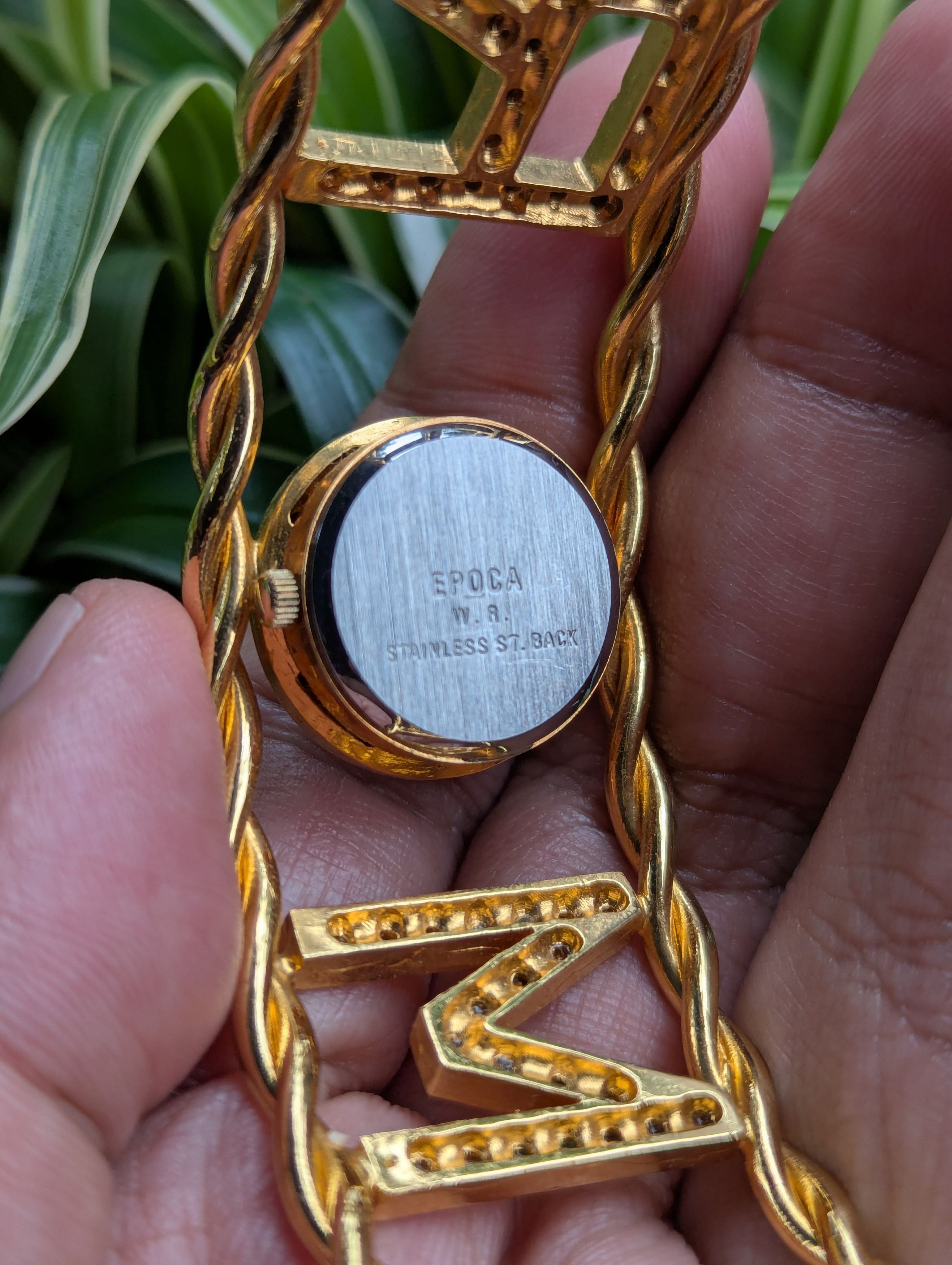 Designer RARE Epoca Watch with AMOR(Love) Spellout Bracelet Size ONE SIZE - 5 Thumbnail