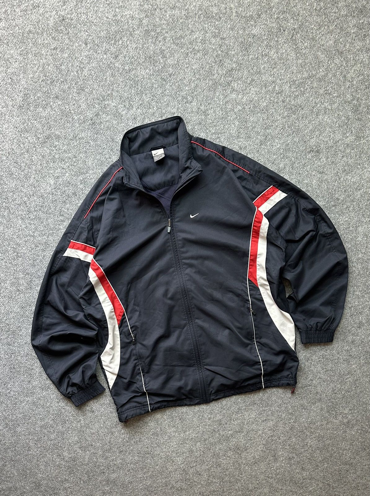 Nike Vintage zip track jacket Nike swoosh logo Size US XL / EU 56 / 4 - 1 Thumbnail