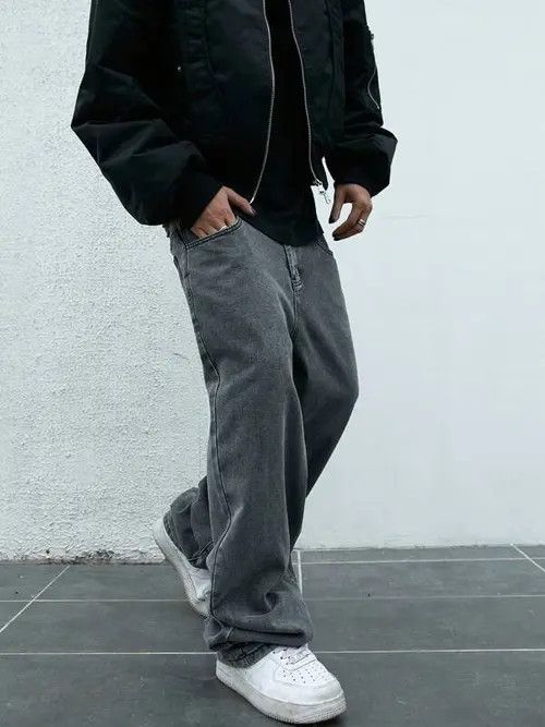 Jean × Vintage LOOSE fit skate washed vintage jeans pants Size US 34 / EU 50 - 2 Thumbnail