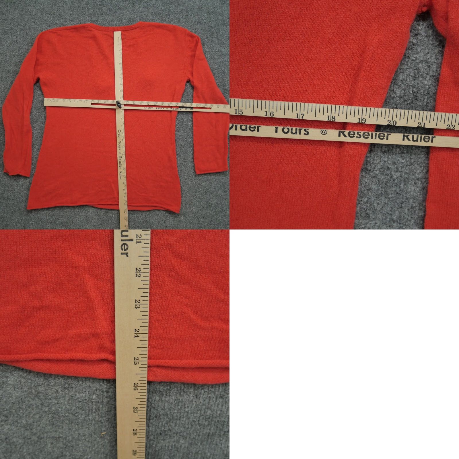 Vintage VINTAGE Claudia Nichole Sweater Womens XL Orange Cashmere Tassel Pullover Size XL / US 12-14 / IT 48-50 - 8 Thumbnail