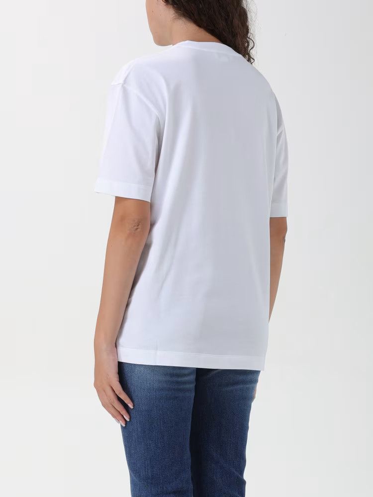 Alexander McQueen o1s22i1n1024 Oversized Cherry Blossom T-Shirt in White Size S / US 4 / IT 40 - 3 Thumbnail