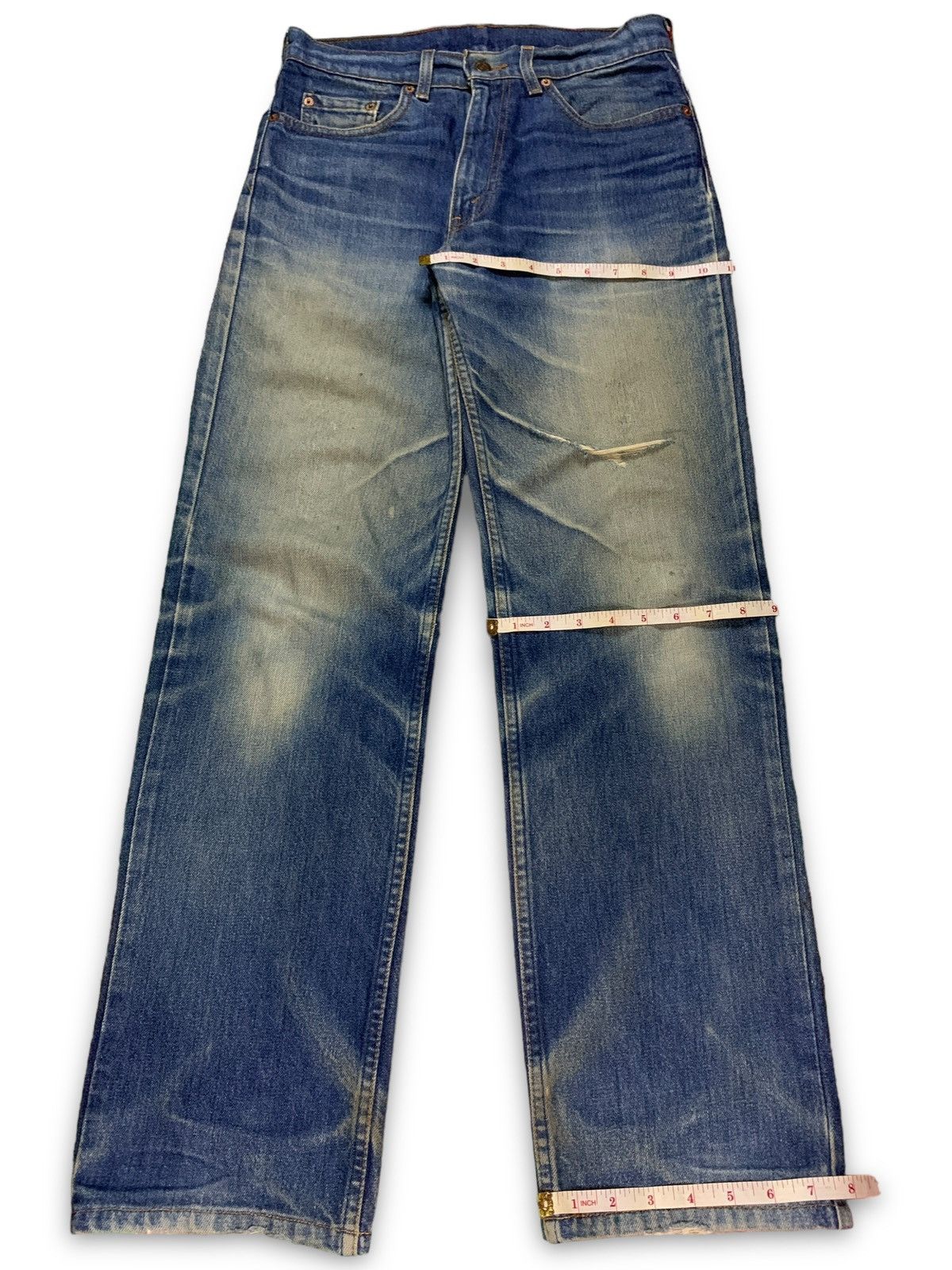 Levi's Vintage 90 Levis 515 Rusty Wash Distressed Loose Jeans 30x31 Size US 30 / EU 46 - 11 Thumbnail