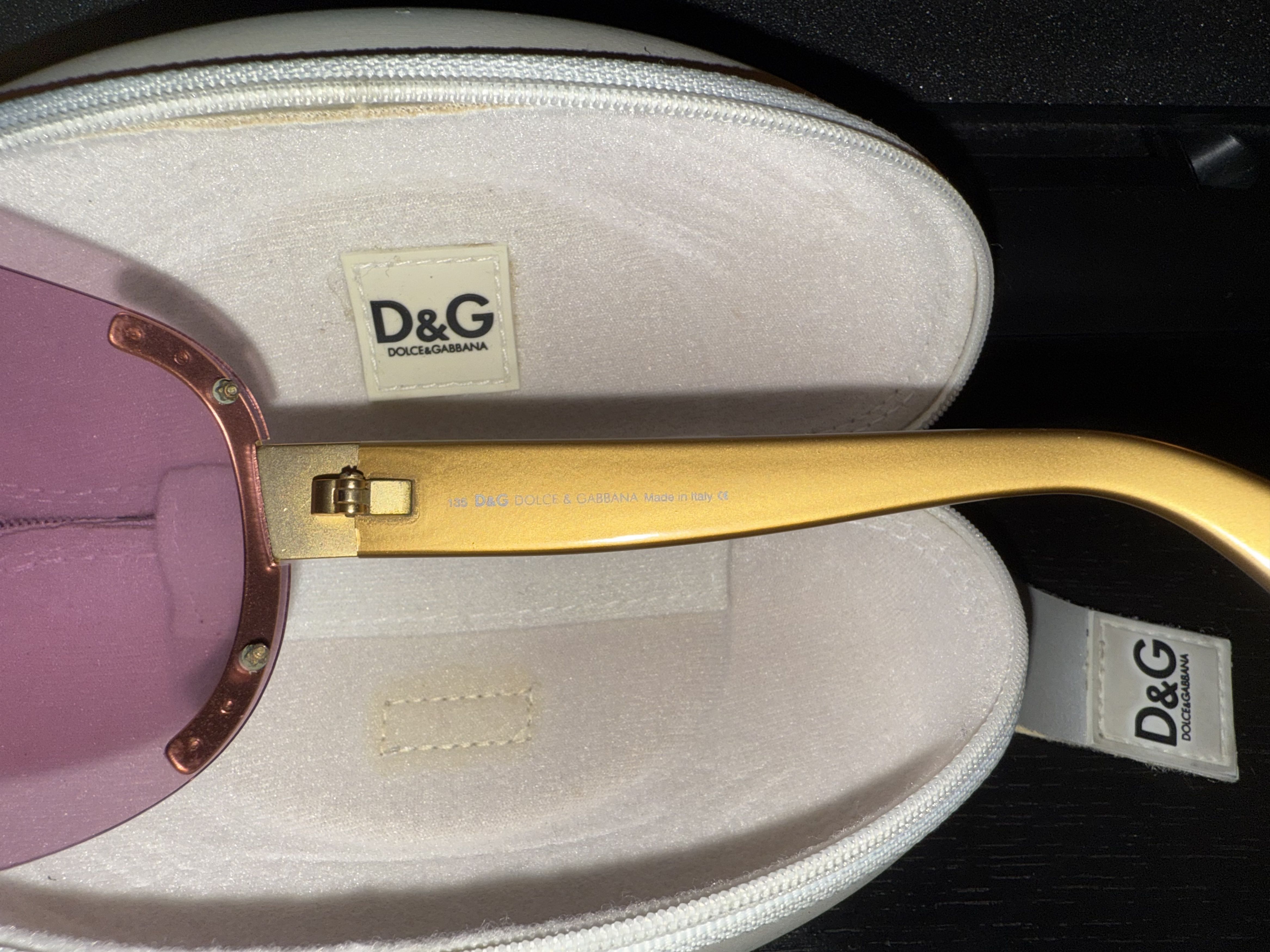 Dolce & Gabbana D&G pink and gold coke glasses w/ case Size ONE SIZE - 5 Thumbnail